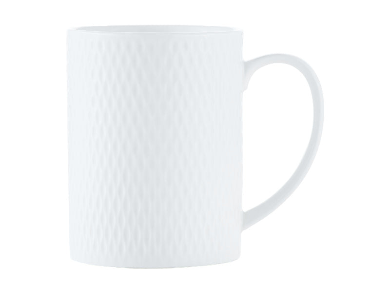 Maxwell & Williams White Basics Diamonds Straight Mug 400ml