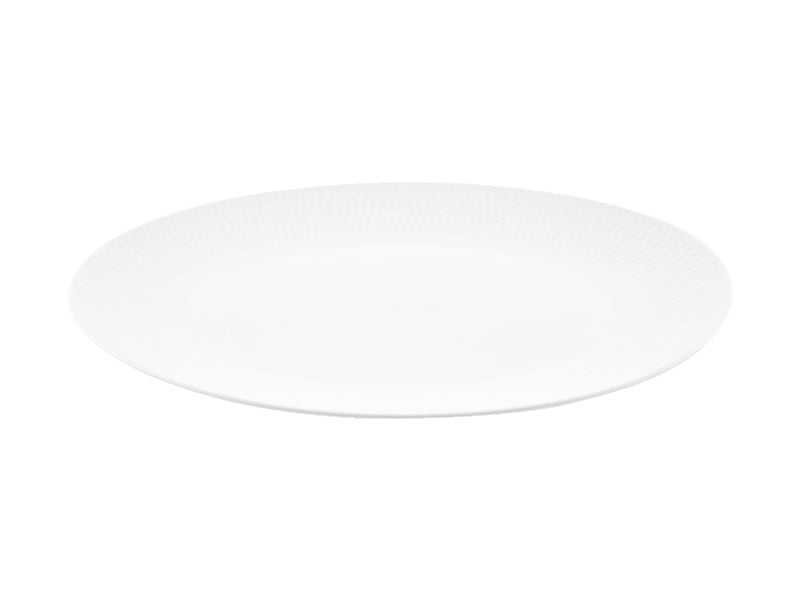 Maxwell & Williams White Basics Diamonds Oval Platter 36 x 25cm