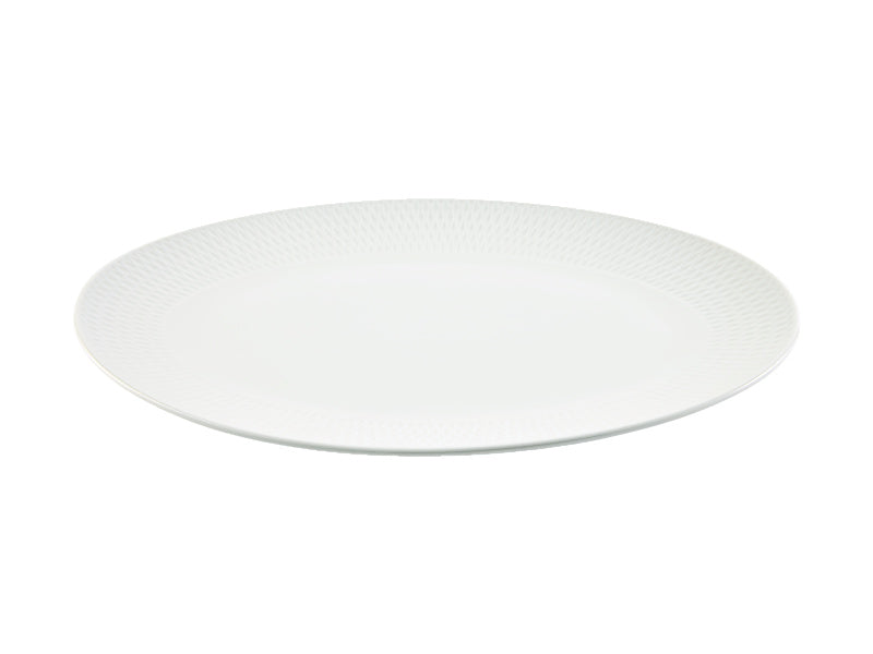 Maxwell & Williams White Basics Diamonds Oval Platter 44 x 32cm