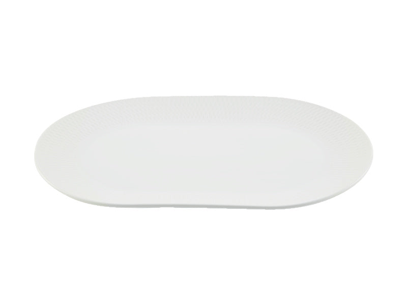Maxwell & Williams White Basics Diamonds Oblong Platter 38 x 25cm