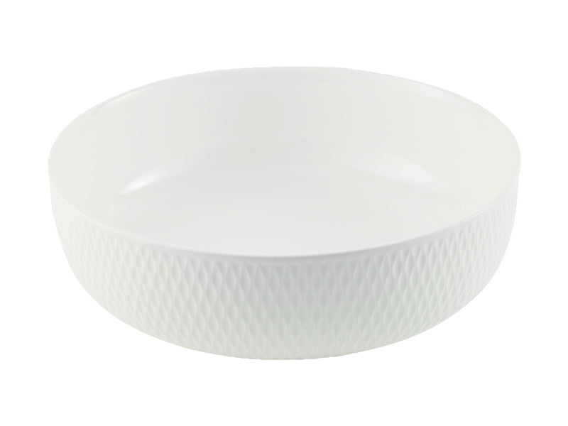 Maxwell & Williams White Basics Diamonds Serving Bowl 25 x 8cm