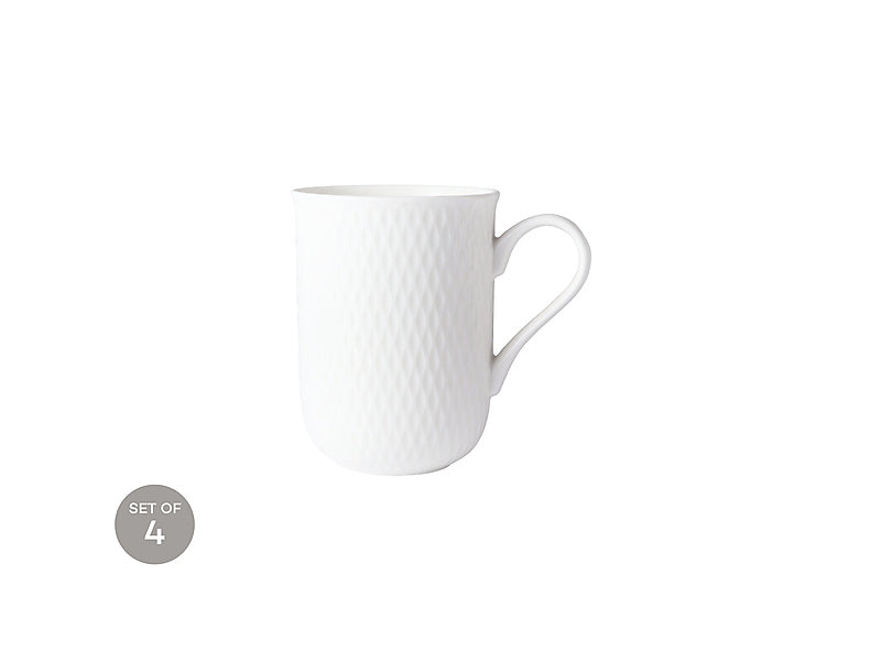 Maxwell & Williams White Basics Diamonds Regent Mug 350ml