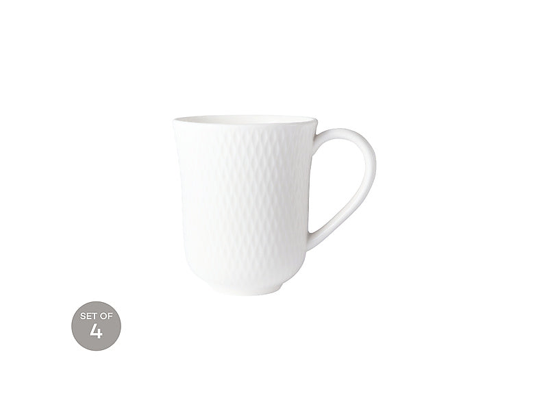 Maxwell & Williams White Basics Diamonds Imperial Mug 390ml