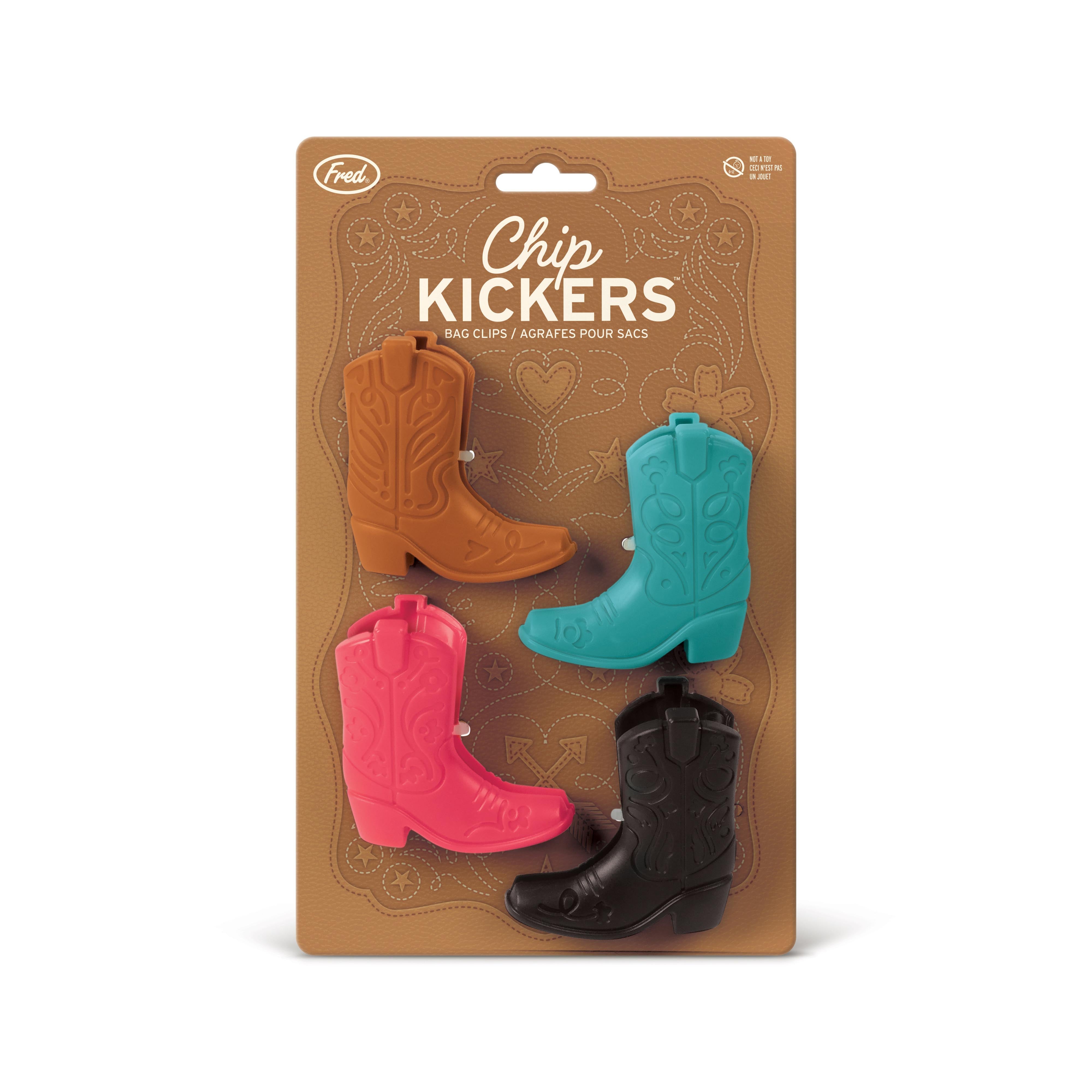Fred Chip Kickers Bag Clips 4 Piece Set Multi-Coloured