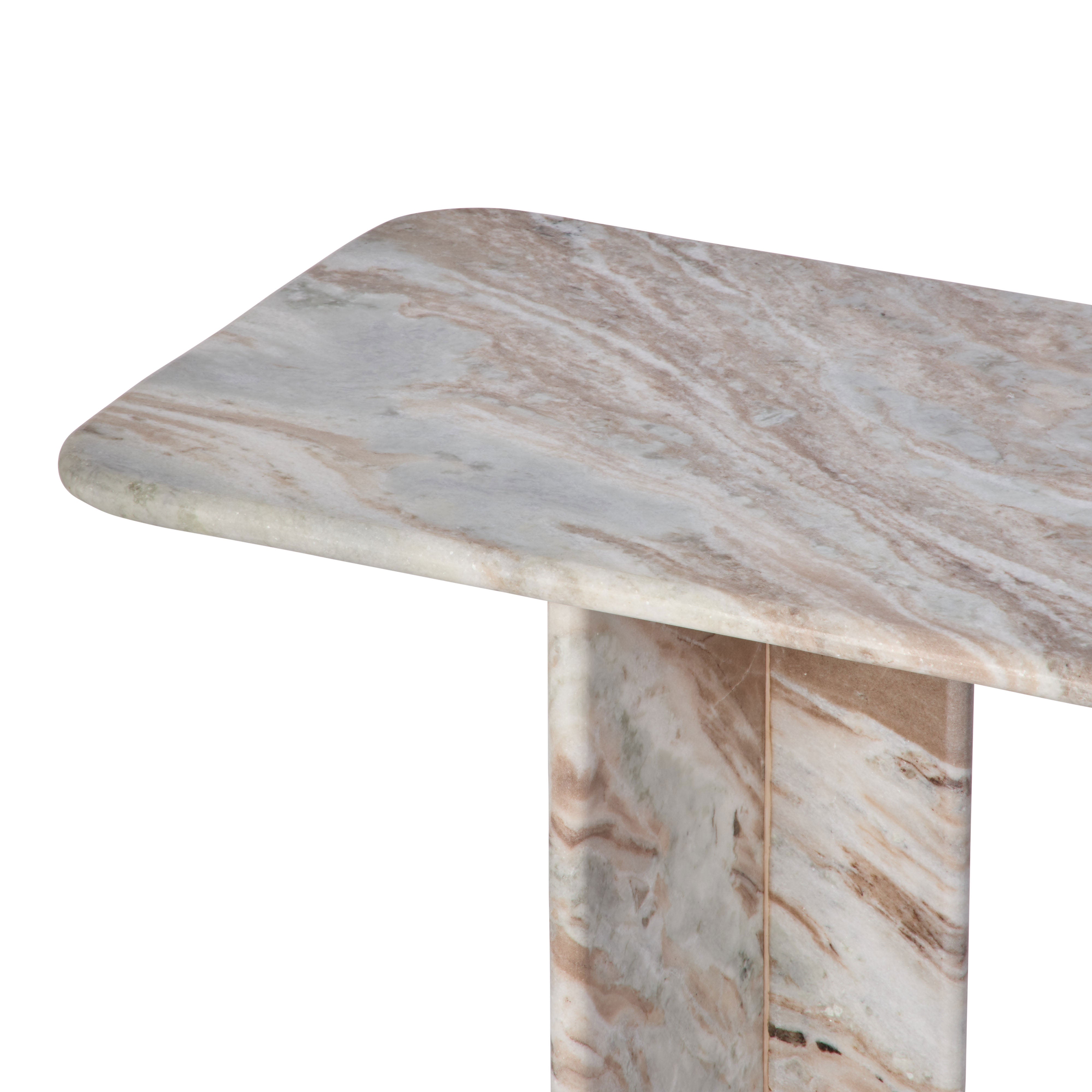 Amalfi Nalu Console Pink & Brown & White
