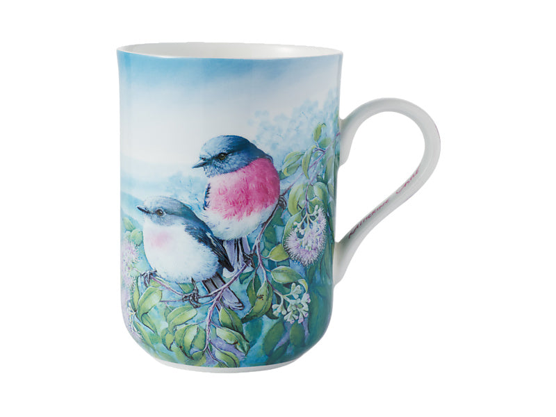 Maxwell & Williams Birds of Australia KC 10yr Anniversary Mug Rose Robin 300ml