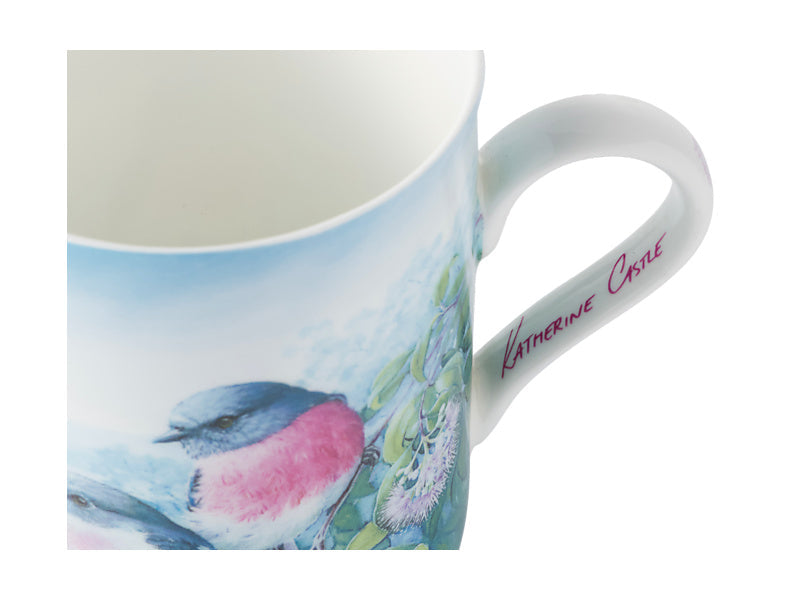 Maxwell & Williams Birds of Australia KC 10yr Anniversary Mug Rose Robin 300ml