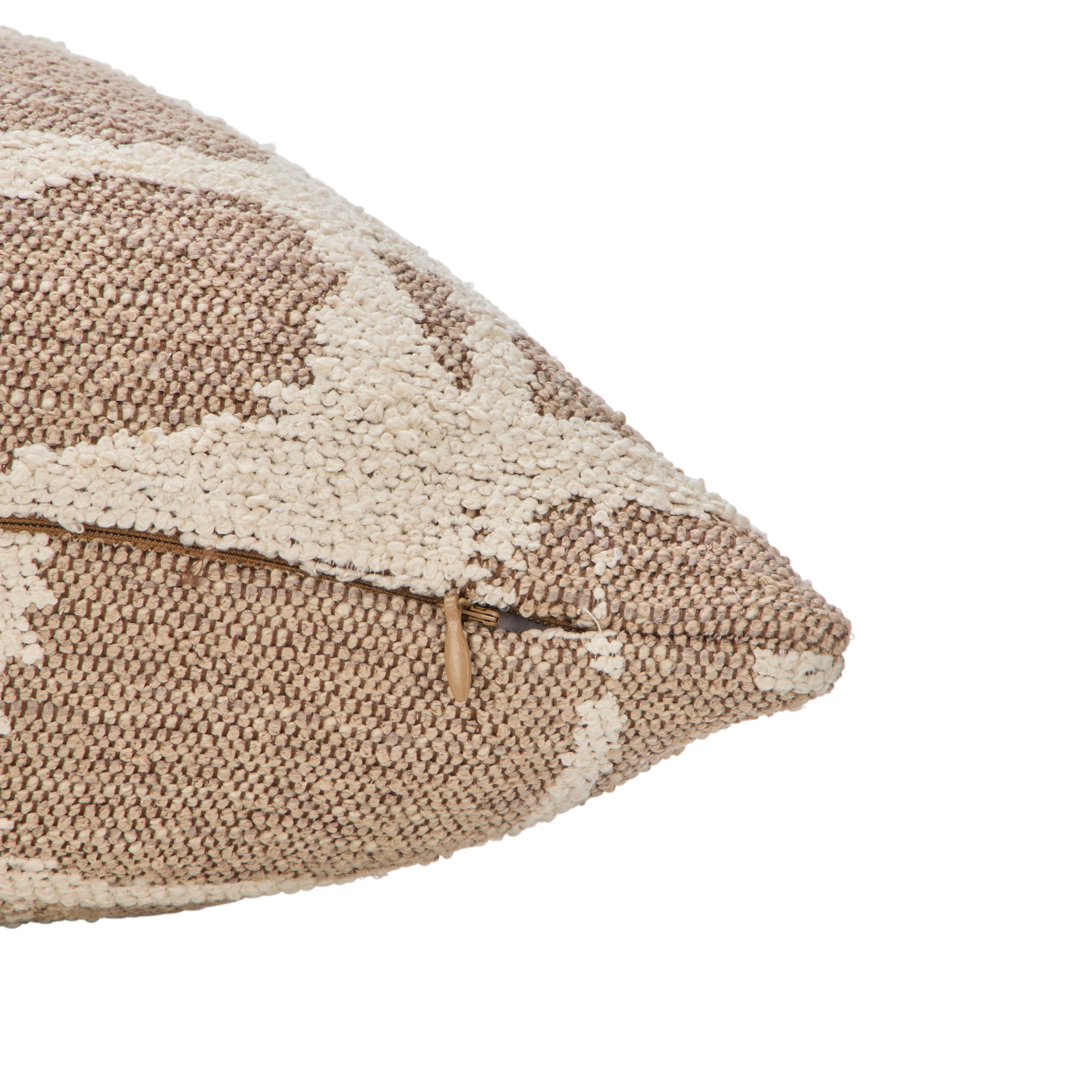 Grand Designs Ilara Cushion Brown & Ivory