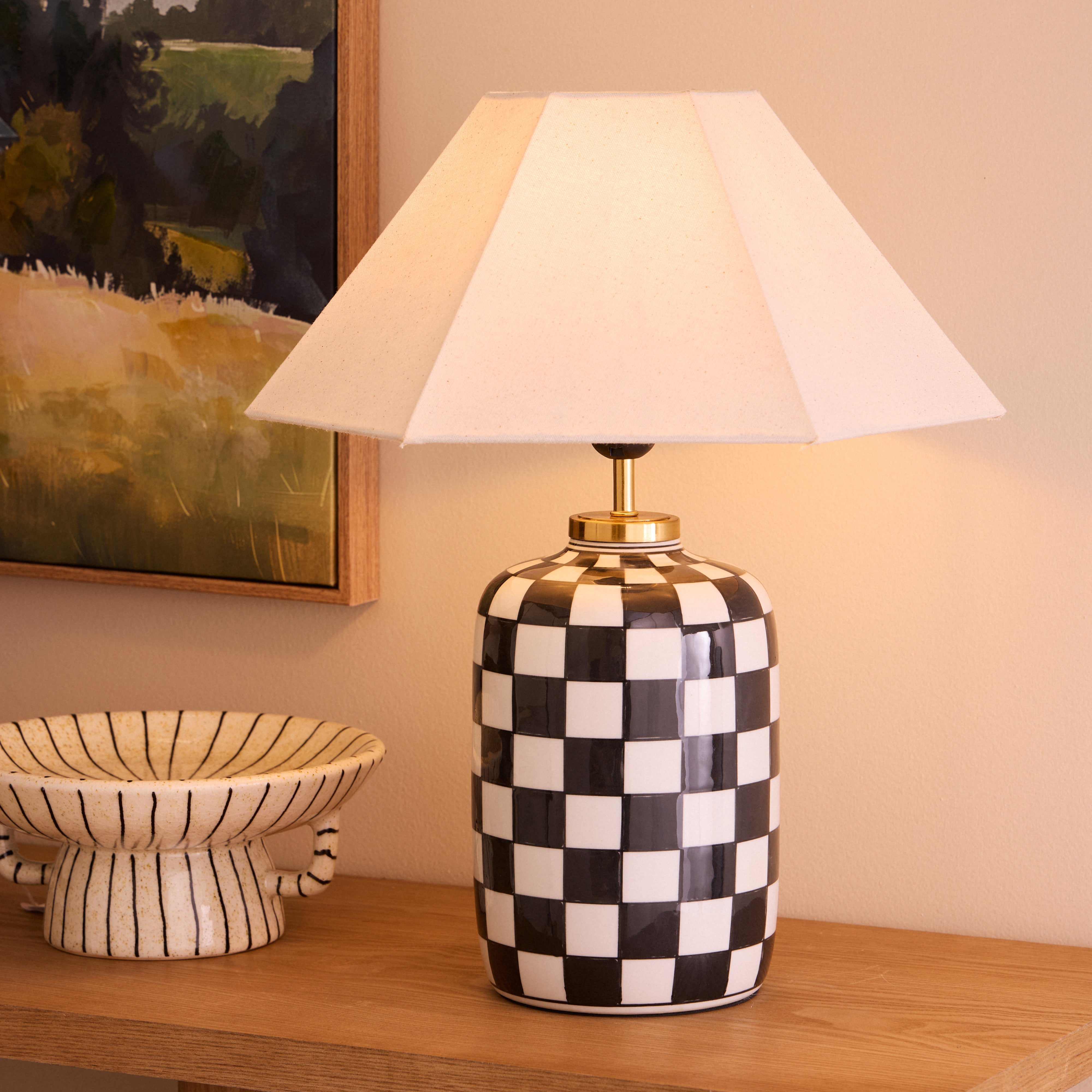 Academy Haynes Table Lamp Multi-Coloured