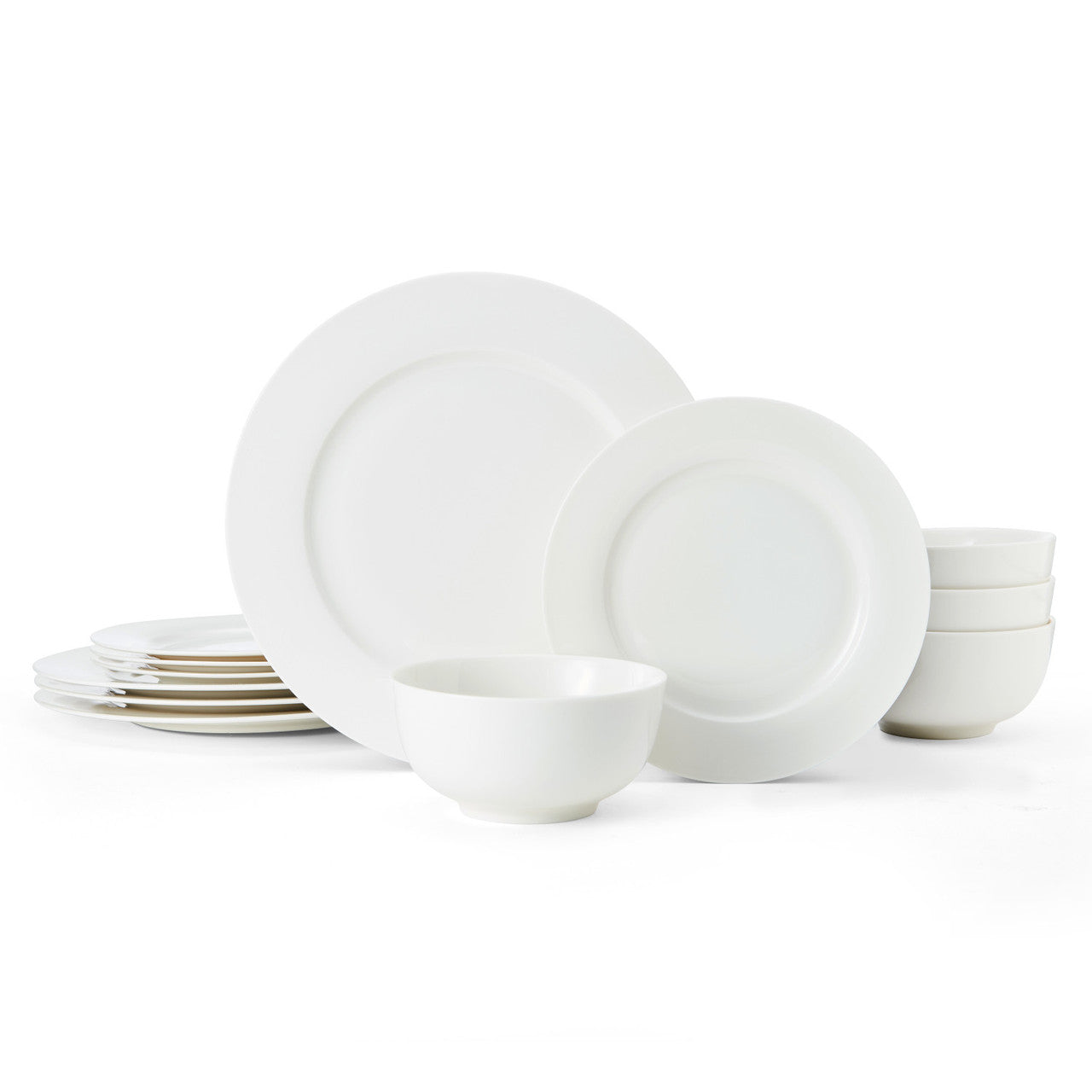 Mikasa Egret Fine China Dinner Set 12 Piece (White)