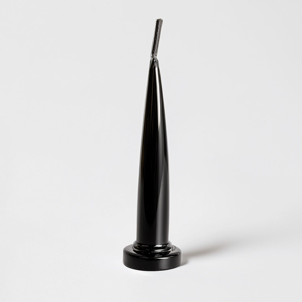 Cake & Candle Bullet Candles Black 12 Pack
