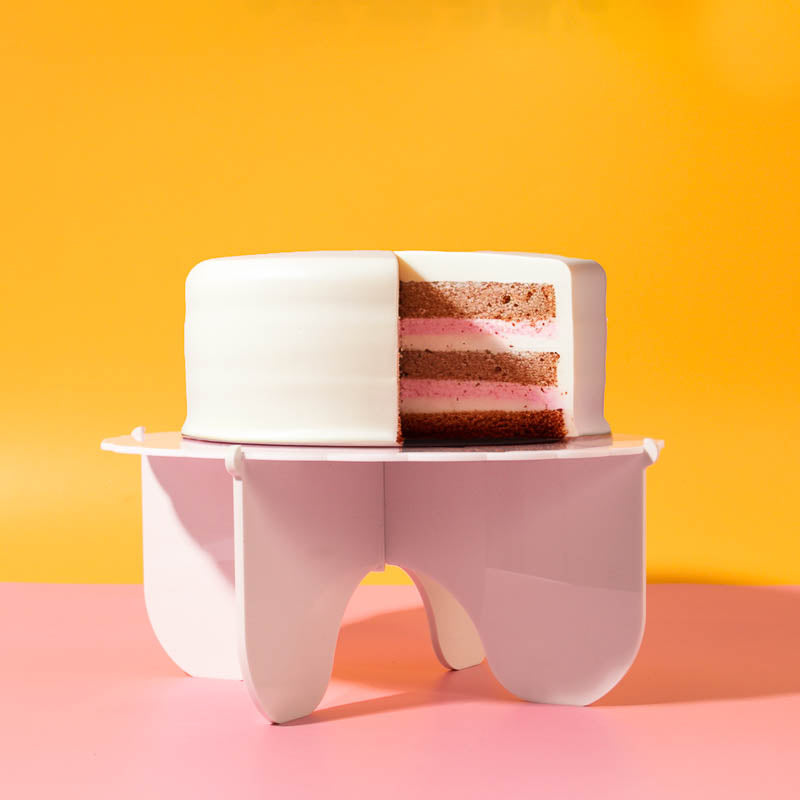 Cake & Candle Plateau Gateau Cake Stand White 3 Piece