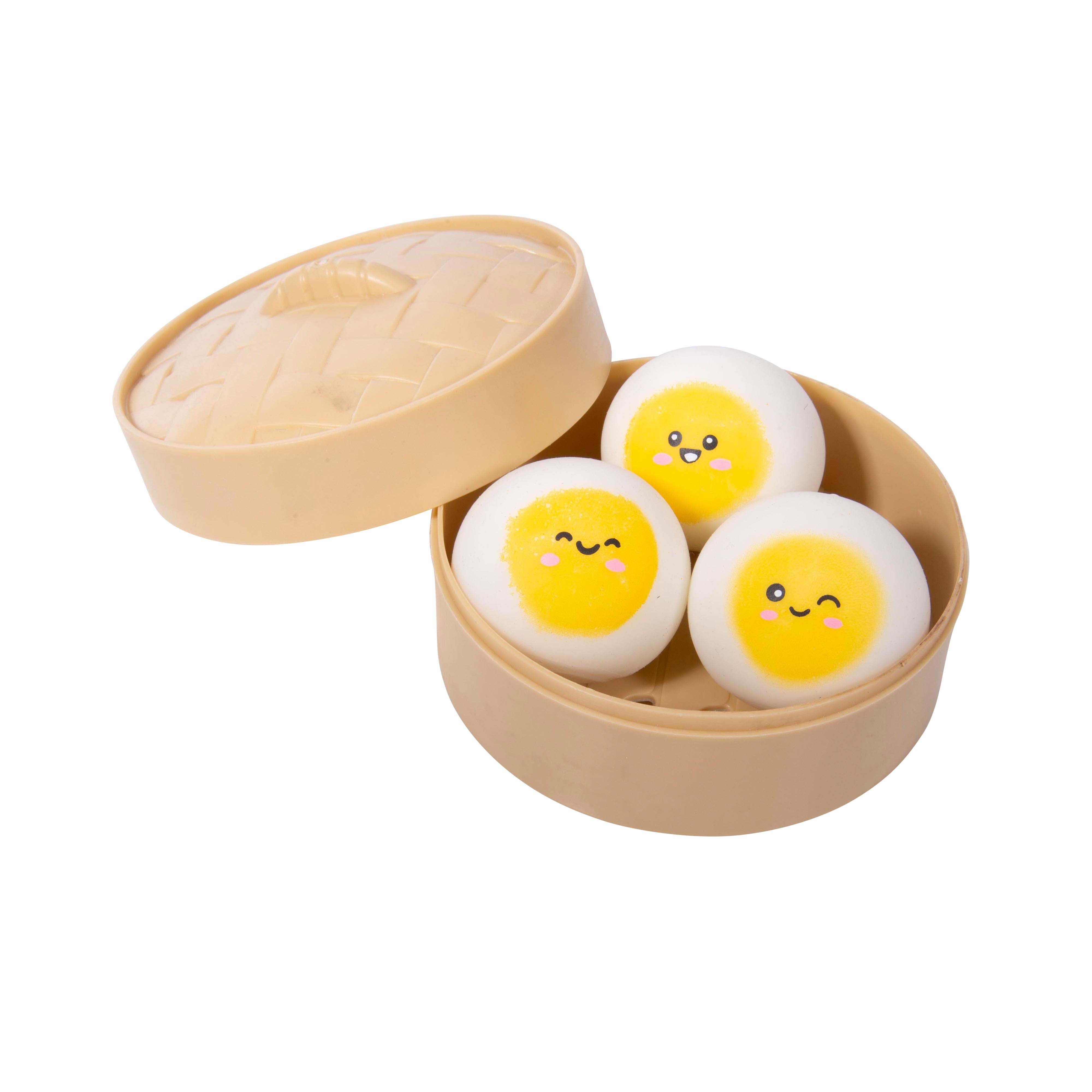 Discovery Zone Squishy Steamed Eggs 3 Piece Set