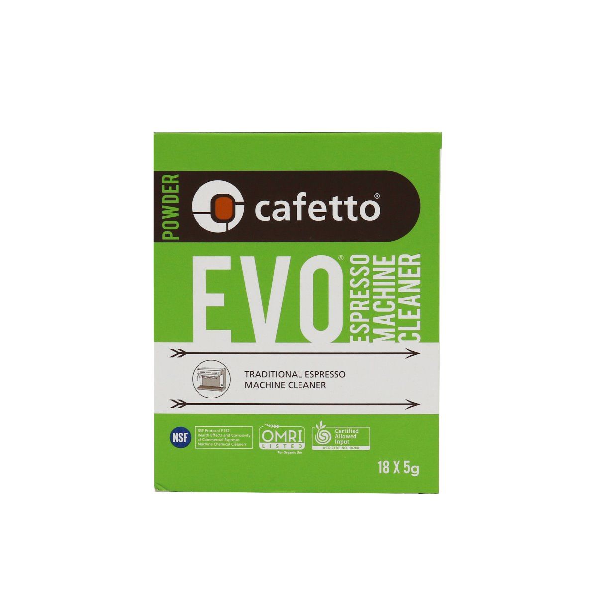 Cafetto EVO Single Use Sachets (18 x 5g)