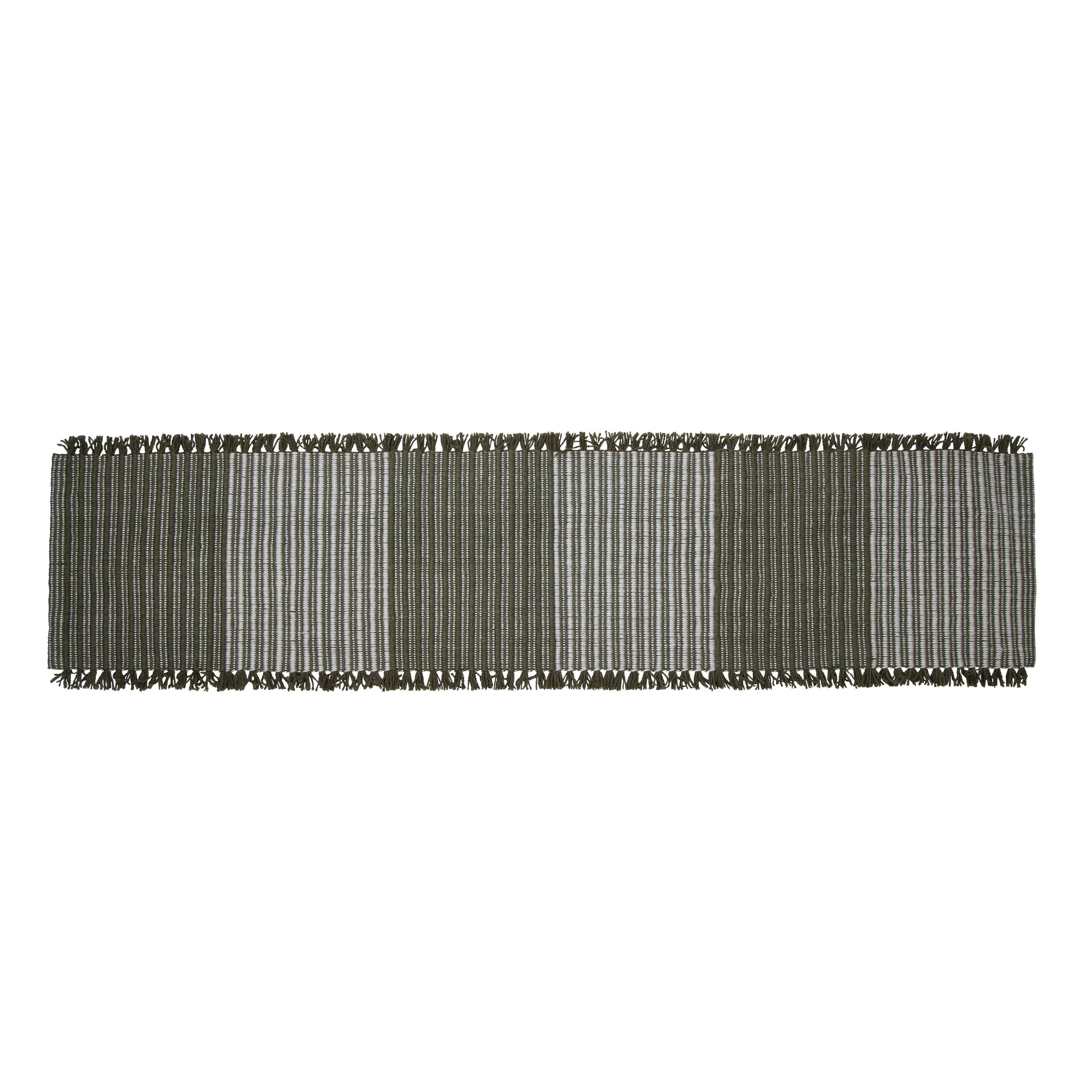 Amalfi Cai Table Runner Green & Natural