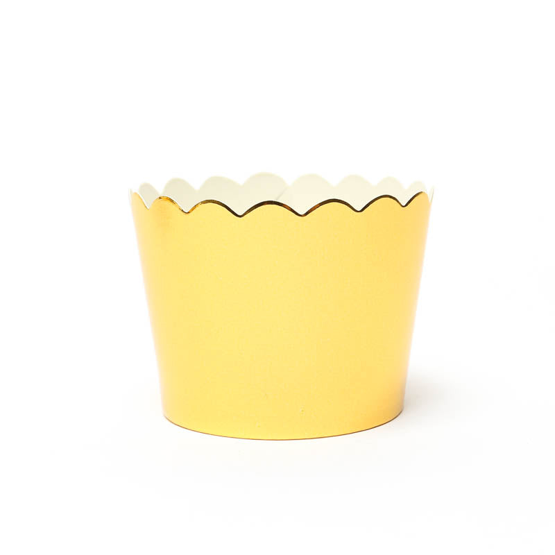 Papyrus Foil Card Baking Cups Gold 25 Pack
