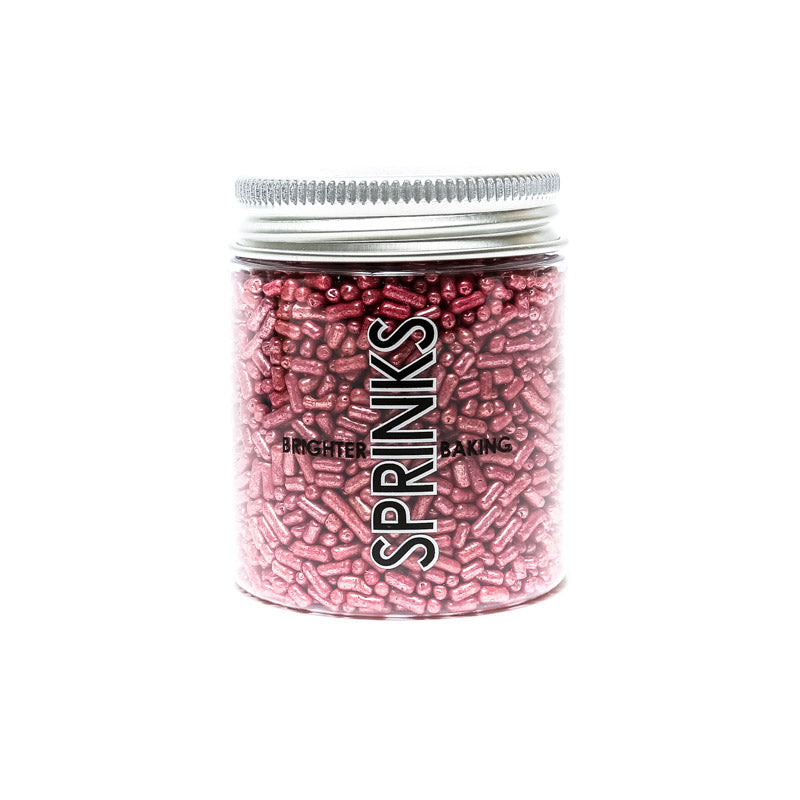 Sprinks Metallic Jimmies Pink 1mm 75g