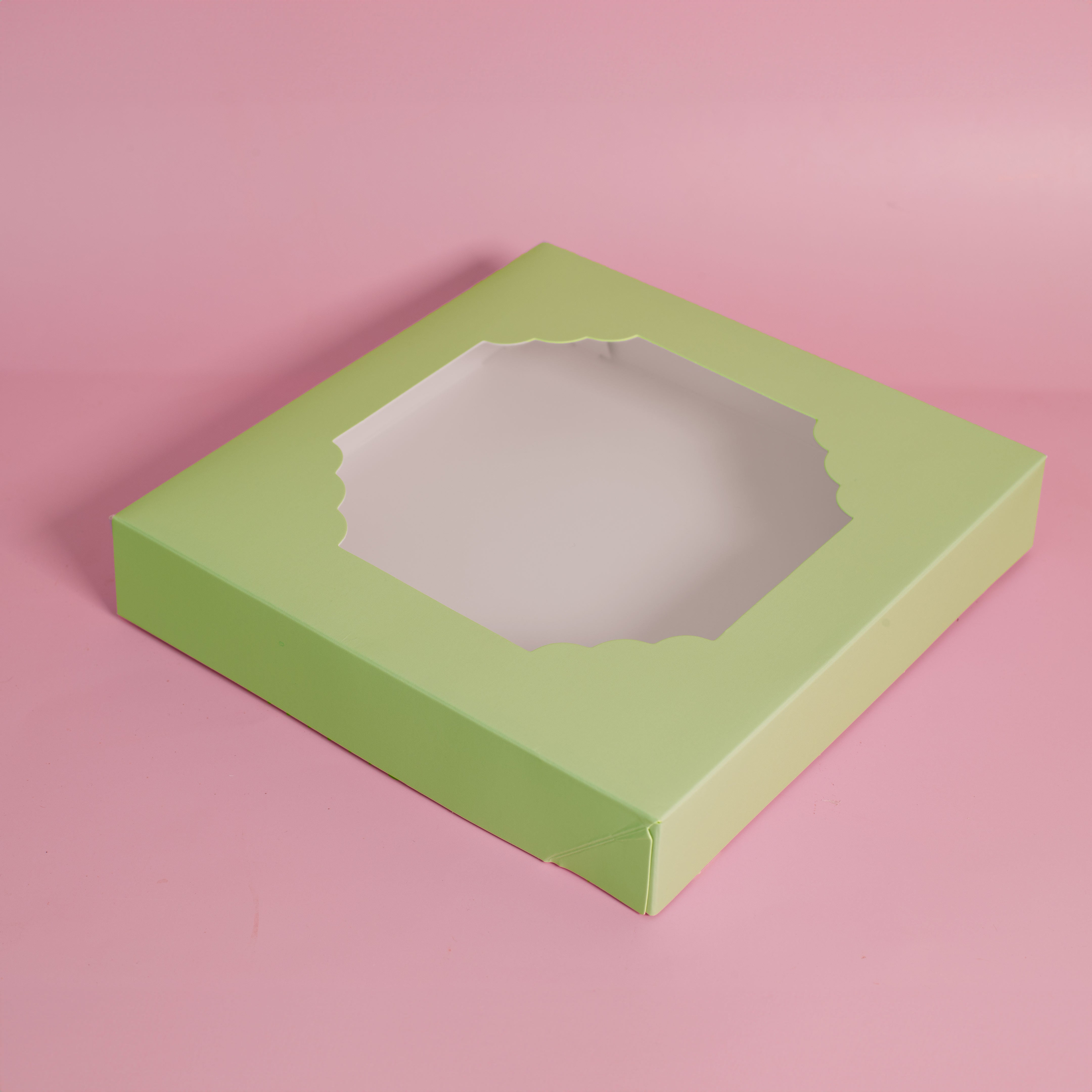 Papyrus Scalloped Large Treat Box Pastel Green 5 Pack