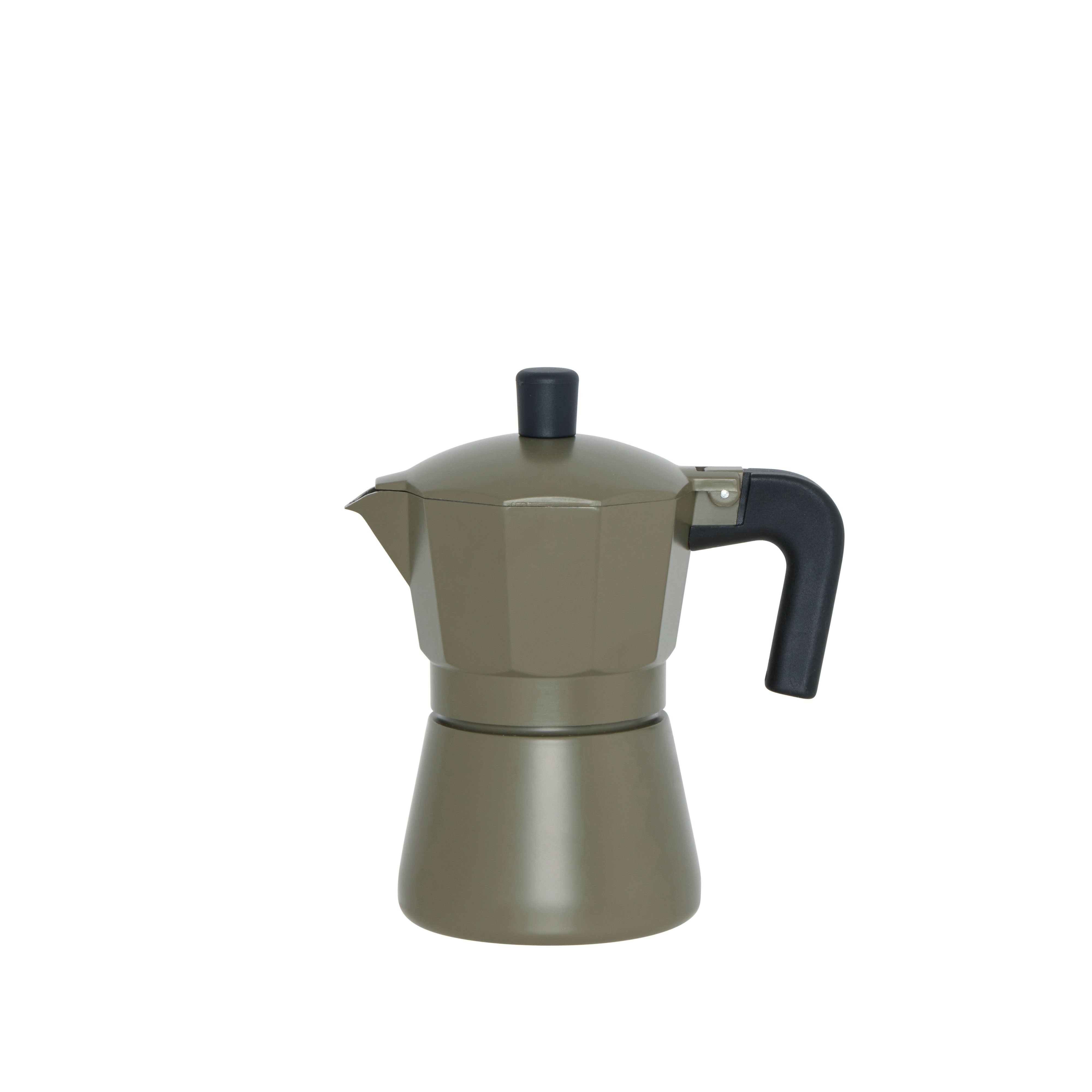 Leaf & Bean Stovetop Espresso Maker 3 Cups Mid Green