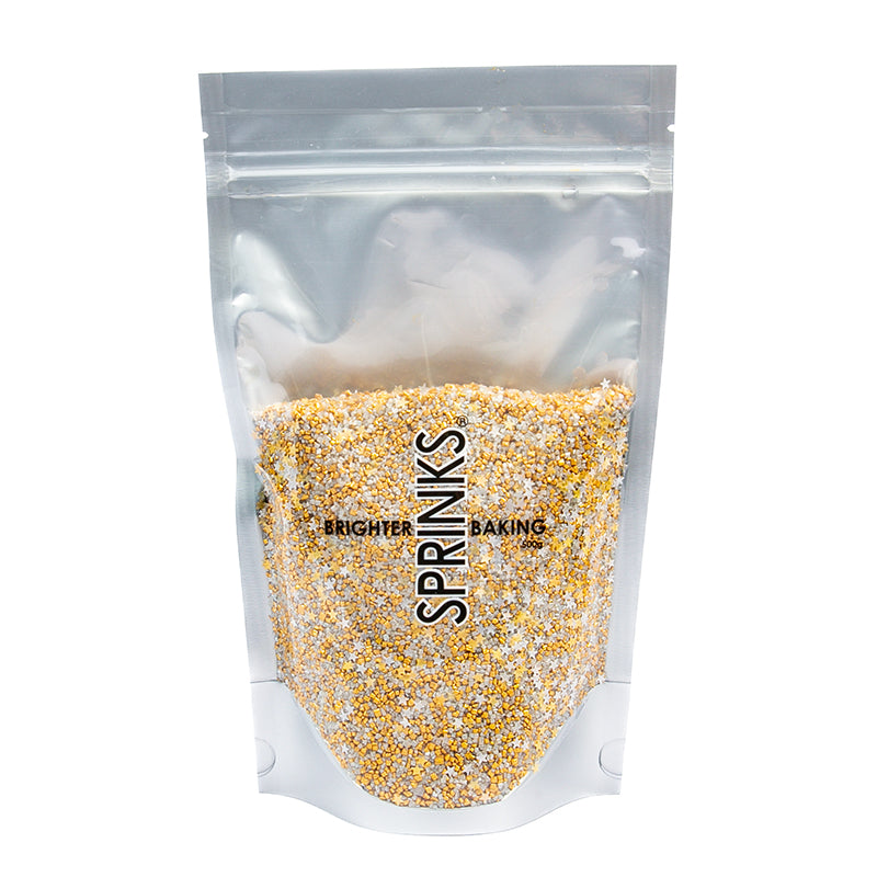 Sprinks Rush Glitz Sprinkles Gold 500g