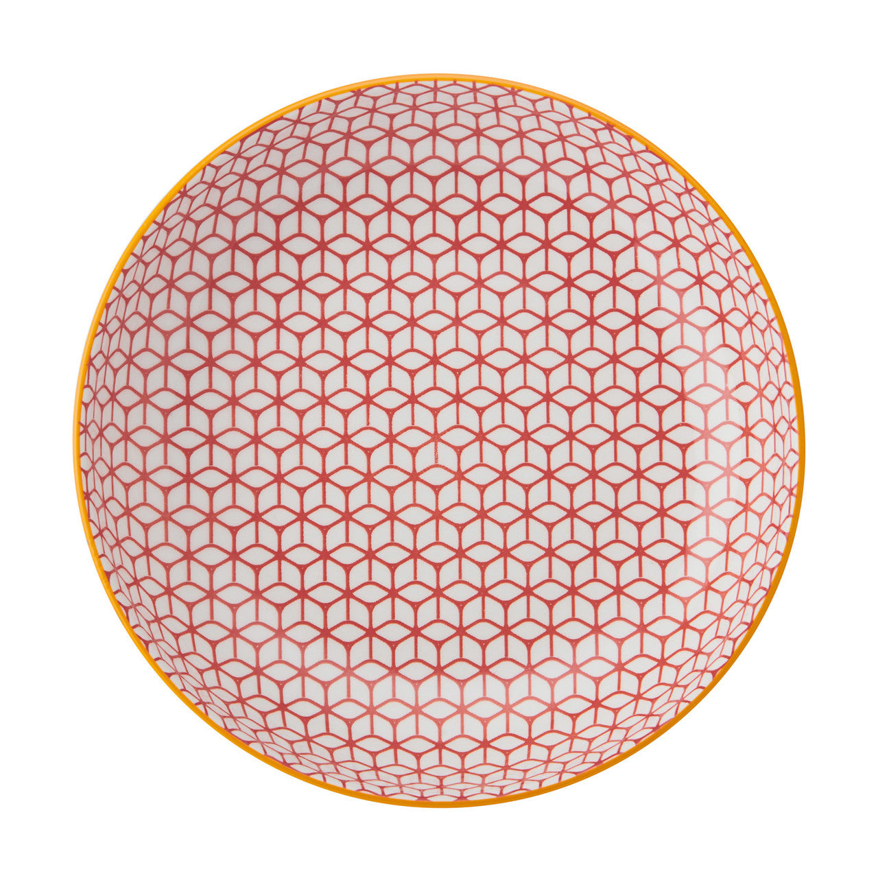 Mikasa Glazed Stoneware Coupe Bowl 21cm (Geometric Blue)