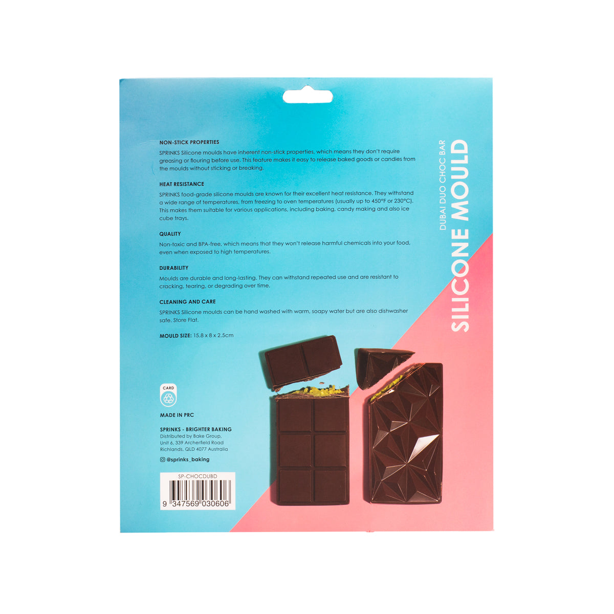 Sprinks Silicone Mould Dubai Duo Choc Bar