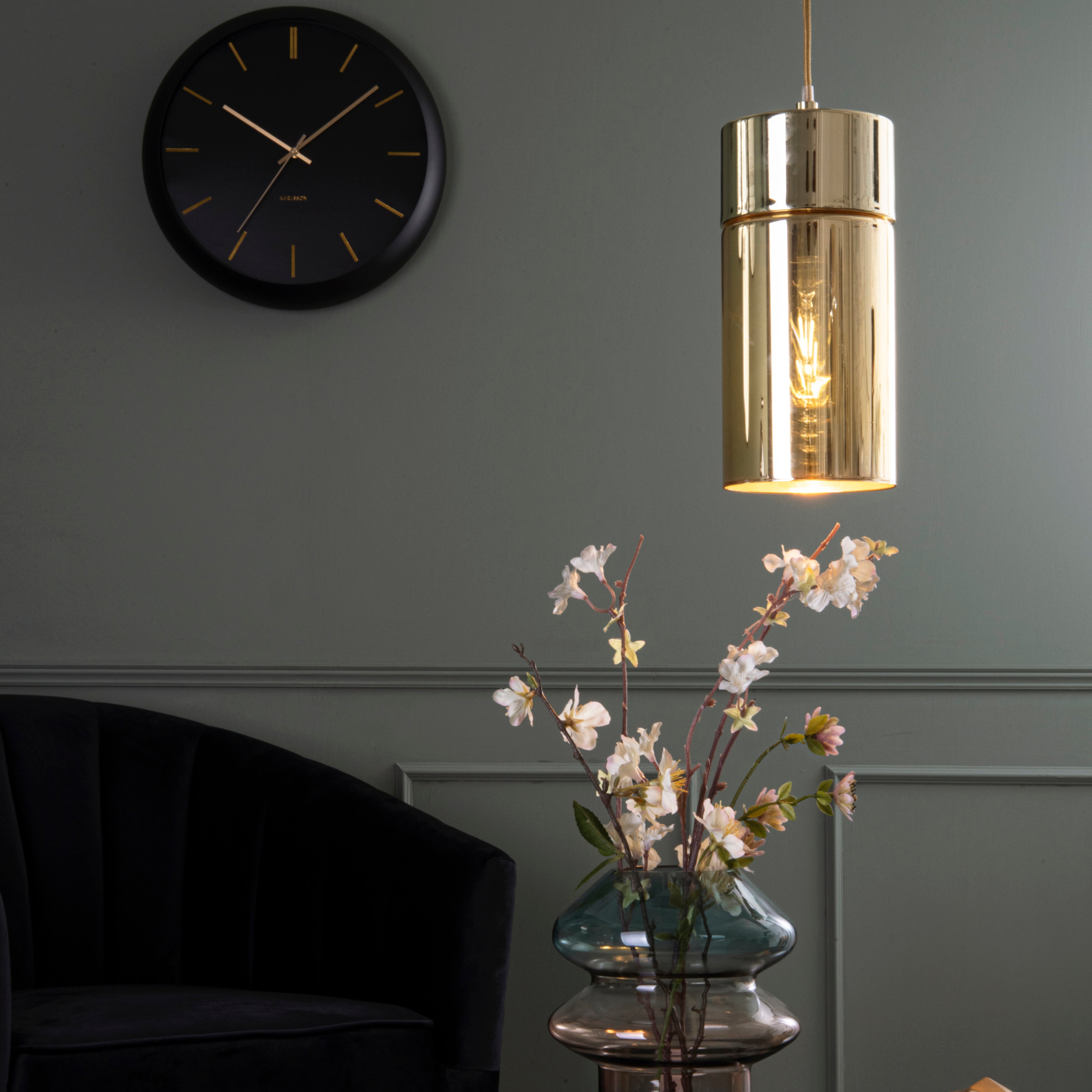 Karlsson Globe Wall Clock Black
