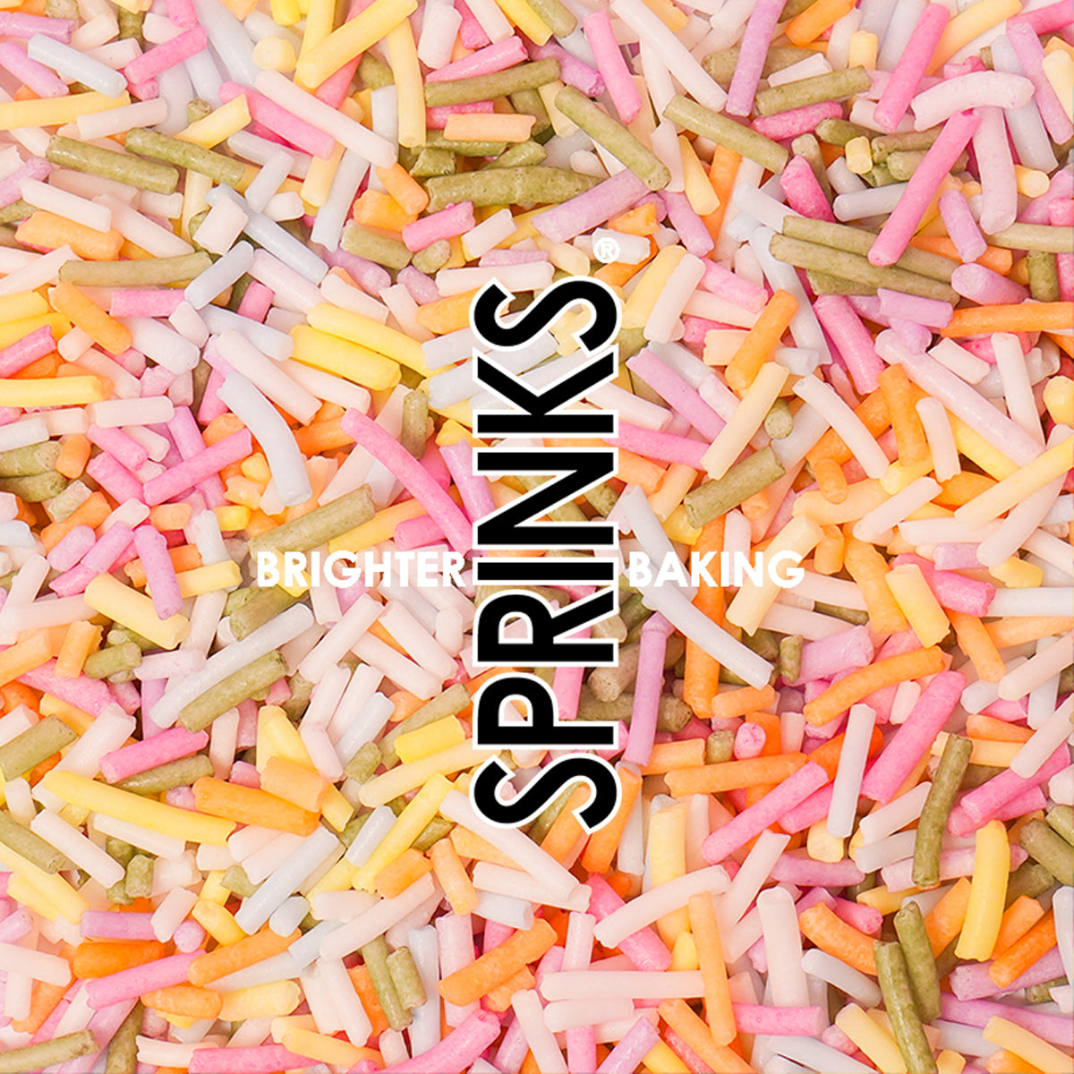 Sprinks Sugar Free Natural Coloured Jimmies Pastel Rainbow 5kg