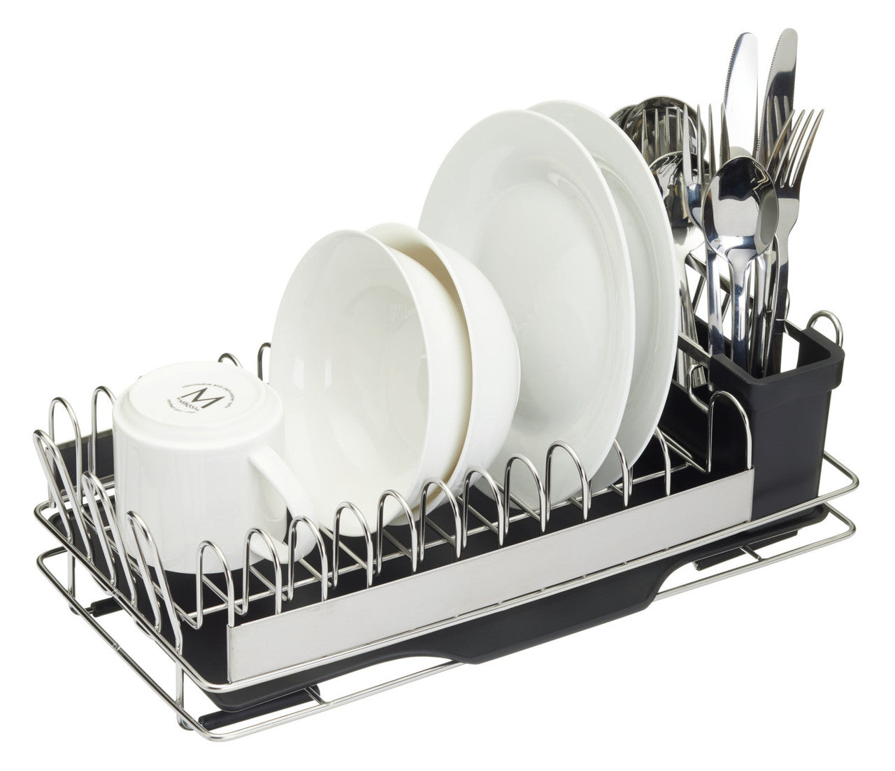 MasterCraft Compact Stainless Steel Dish Drainer 41 x 22cm