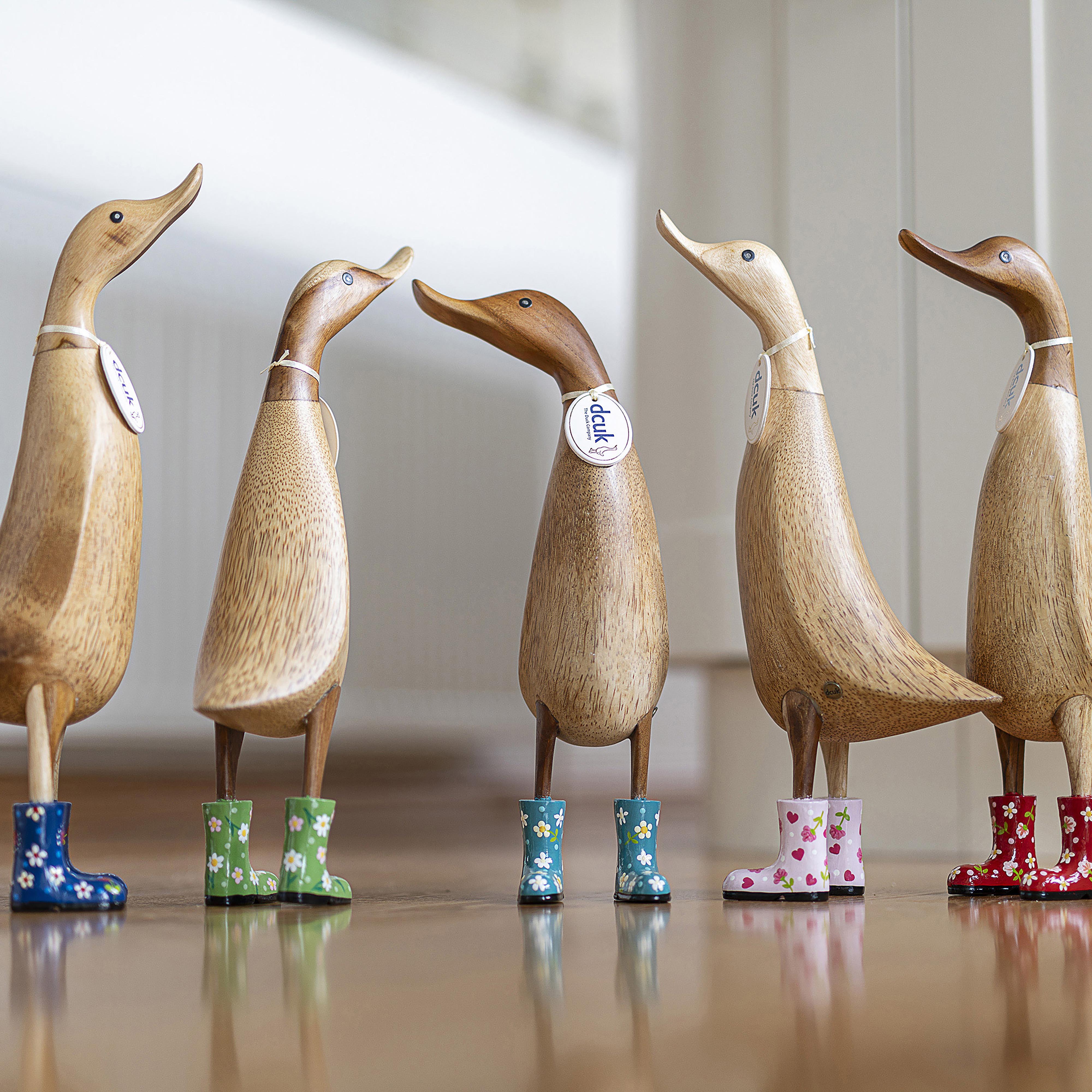 DCUK Natural Welly Ducklet Flowers Assorted