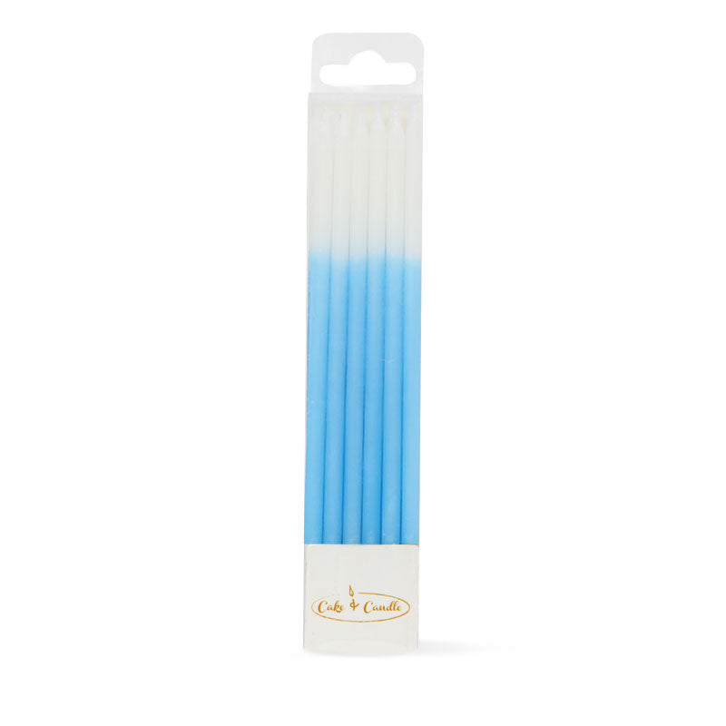 Cake & Candle Ombre Cake Candles Blue 12 Pack