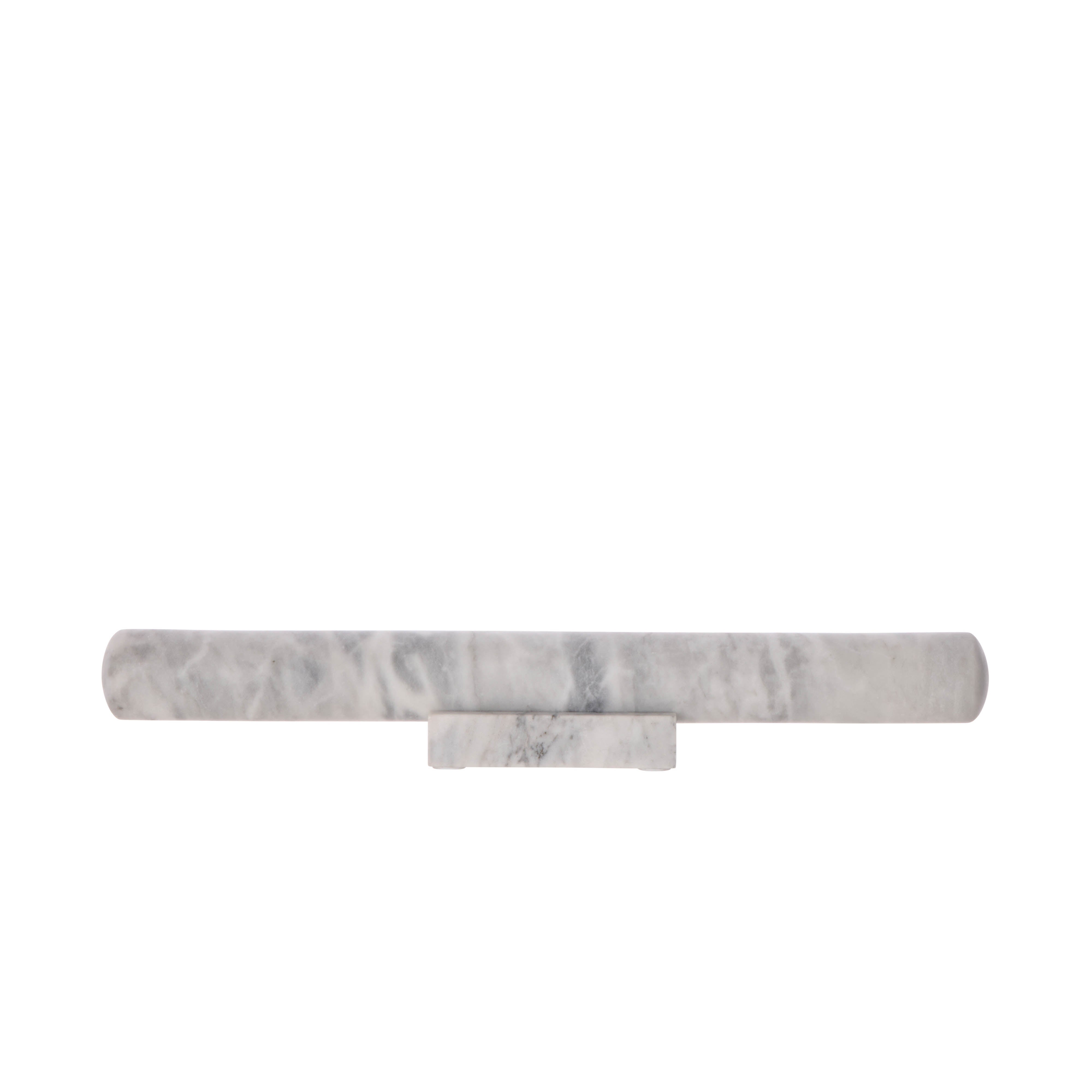 Davis & Waddell Nuvolo Marble Pastry Rolling Pin & Base White & Grey