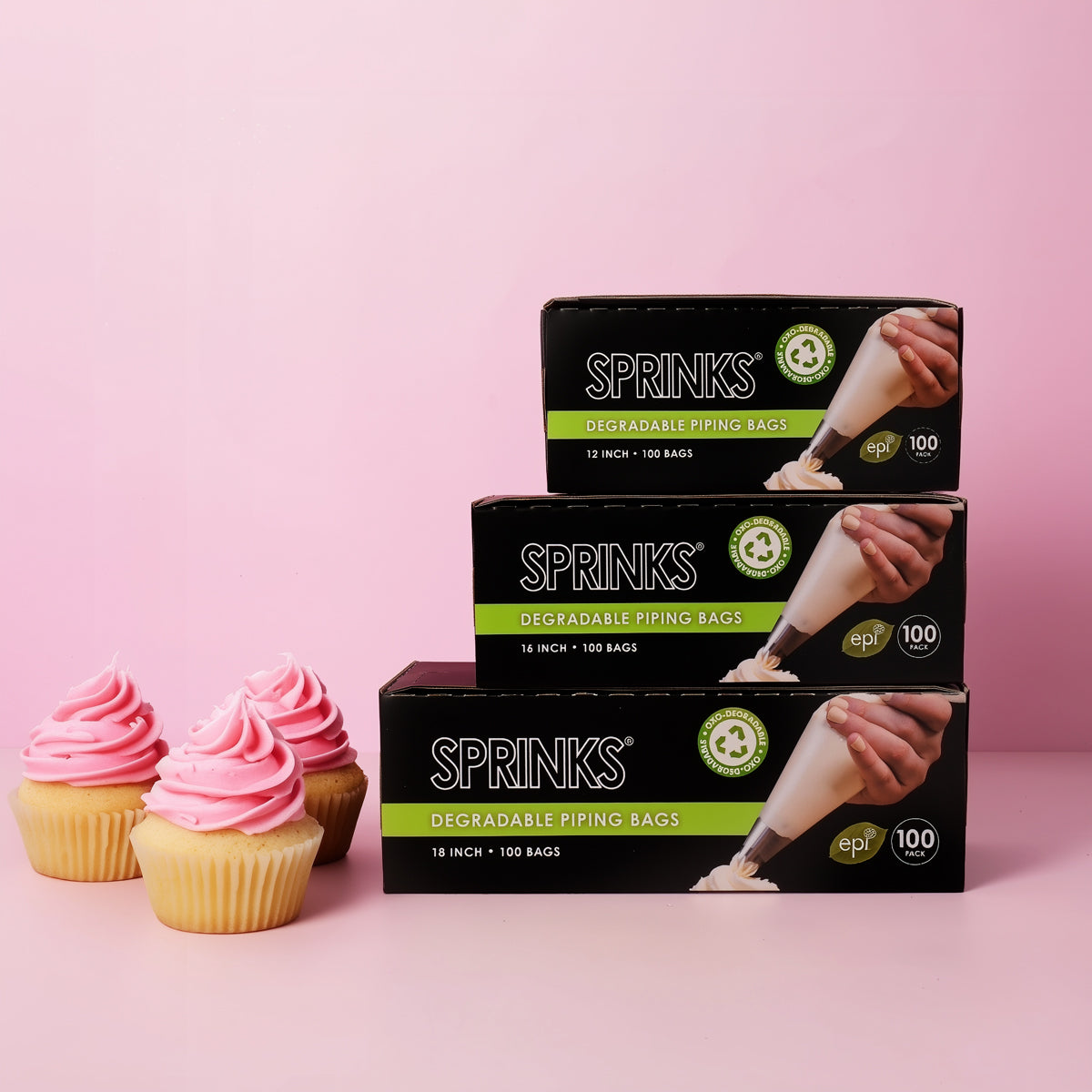 Sprinks Biodegradable Piping Bags 16in 100 Pack
