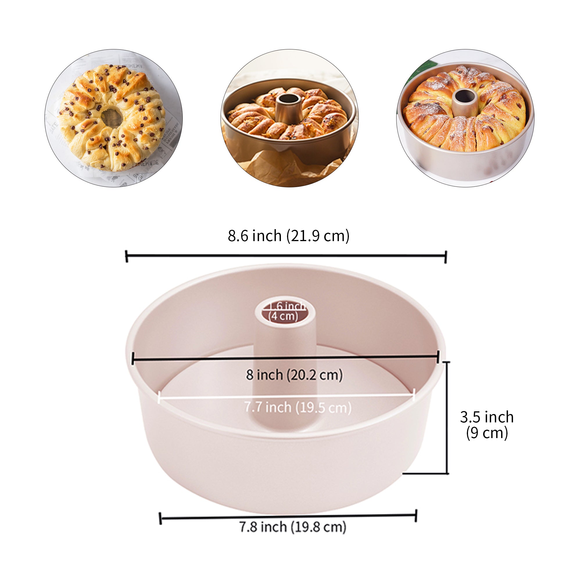 CHEFMADE Angel Cake Pan with Loose Base 22cm (WK9074)