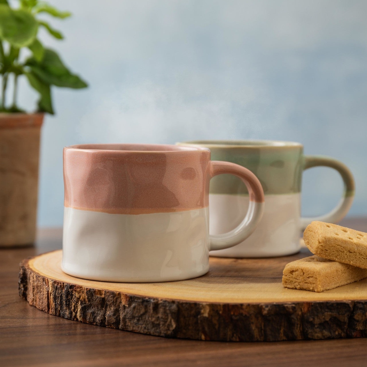 Mikasa Stoneware Mug 350ml (Ombre Pink)