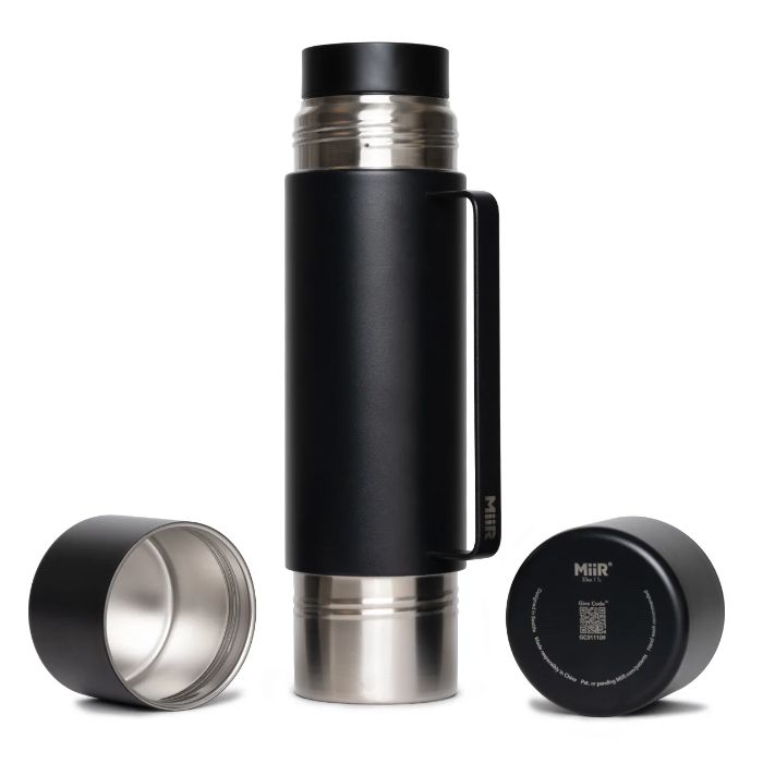 MiiR Tomo Thermos with Sipping Mugs 975ml (33oz) - Black
