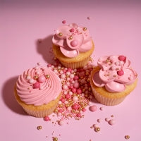 Sprinks Velvet Crunch Sprinkles Pink 500g