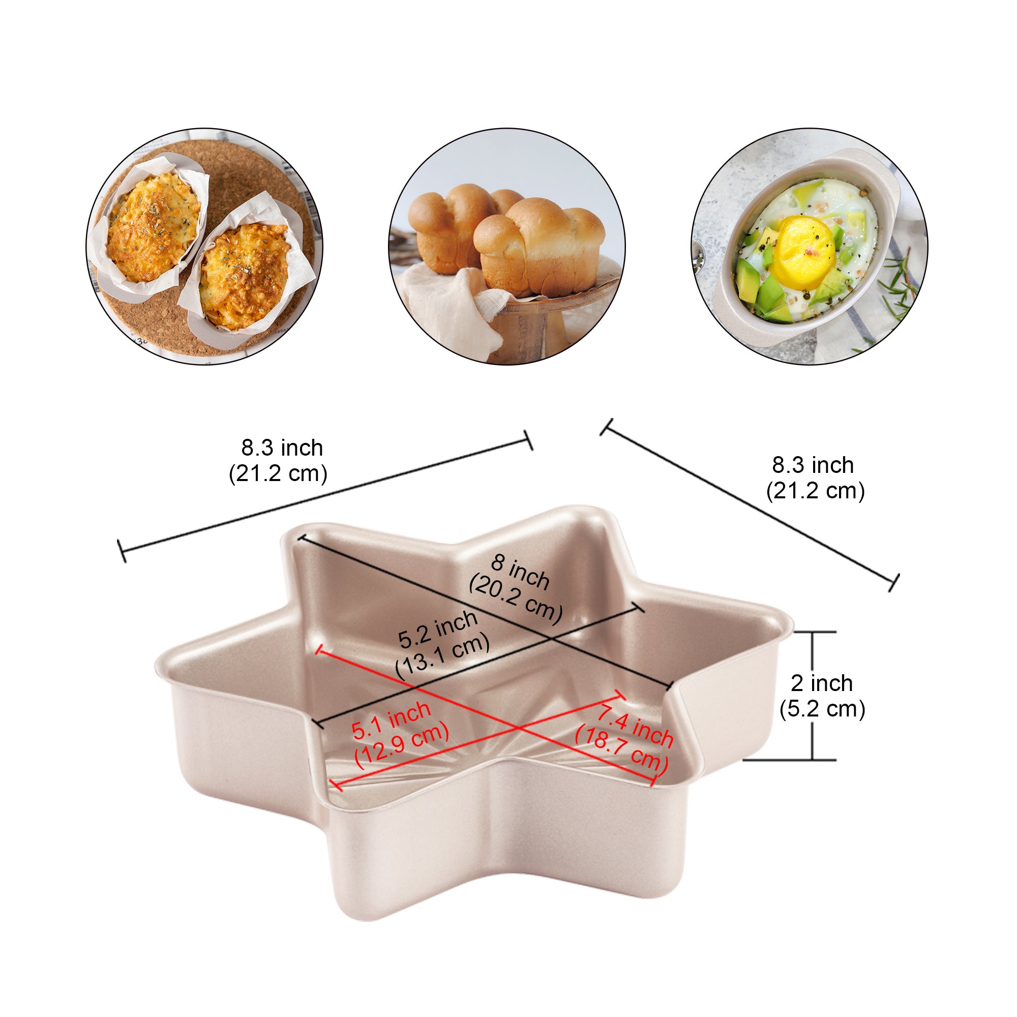 CHEFMADE Star Cake Pan 21cm (WK9142)