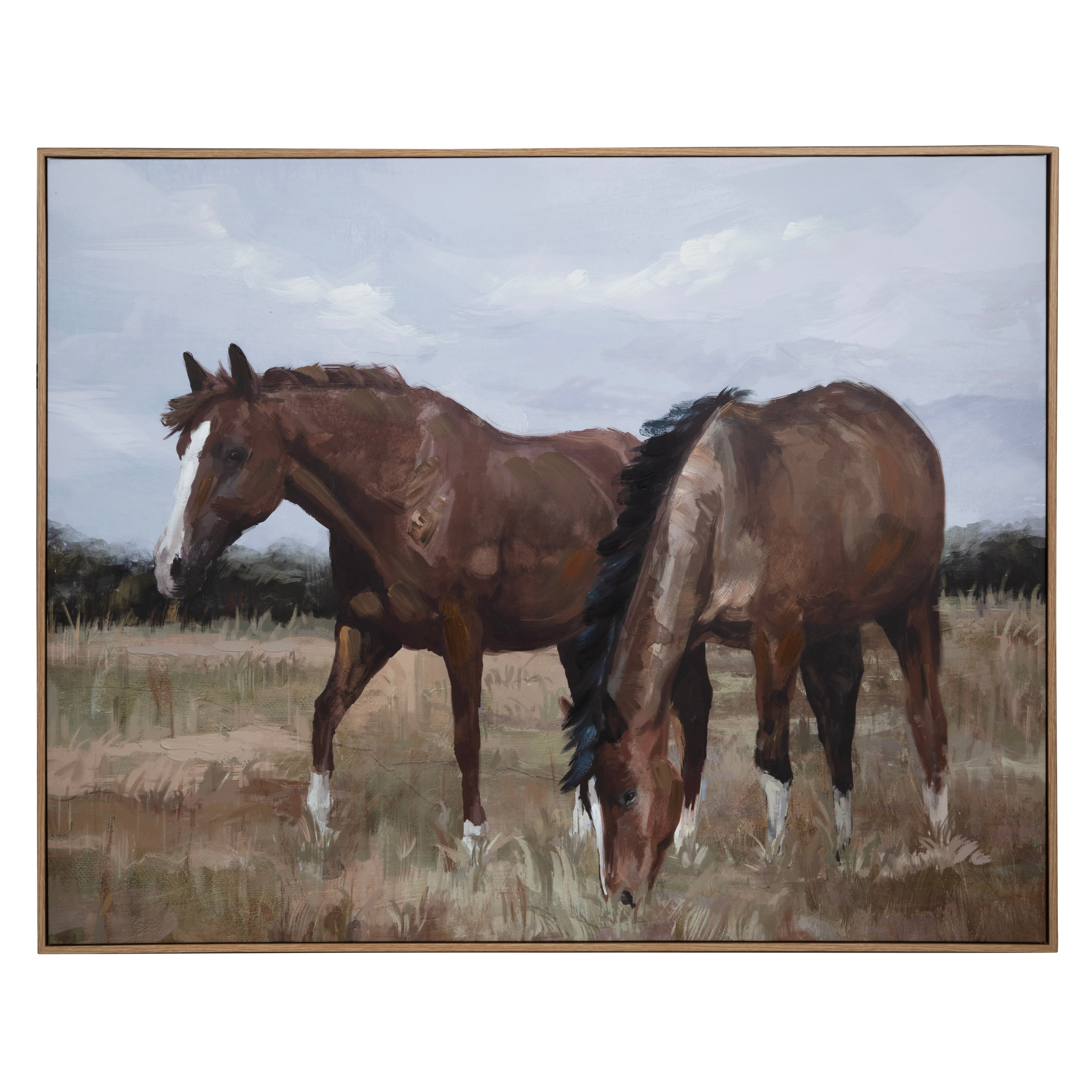 Amalfi Chestnut Hand Painted Wall Art Brown