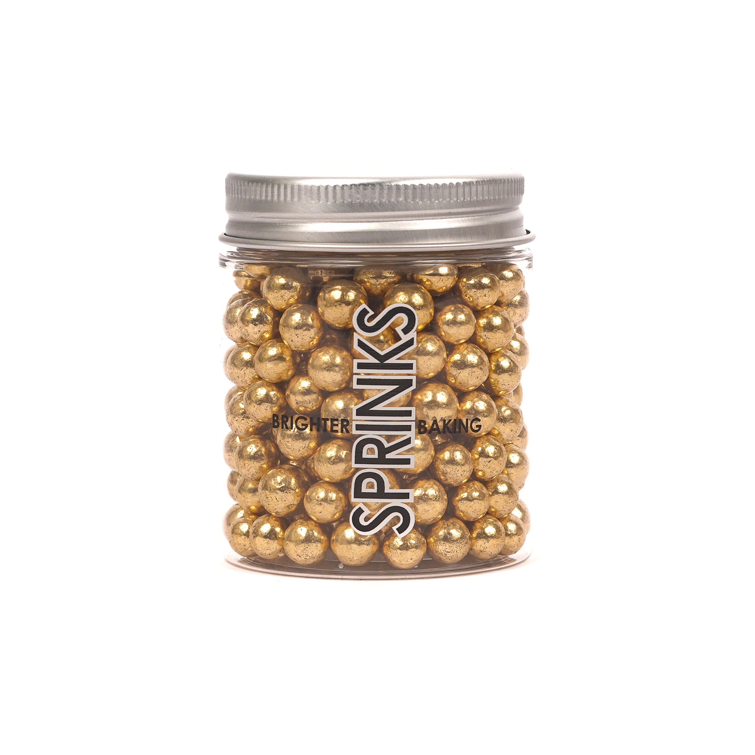Sprinks Crunchy Shiny Gold 8mm Sprinkles 75g