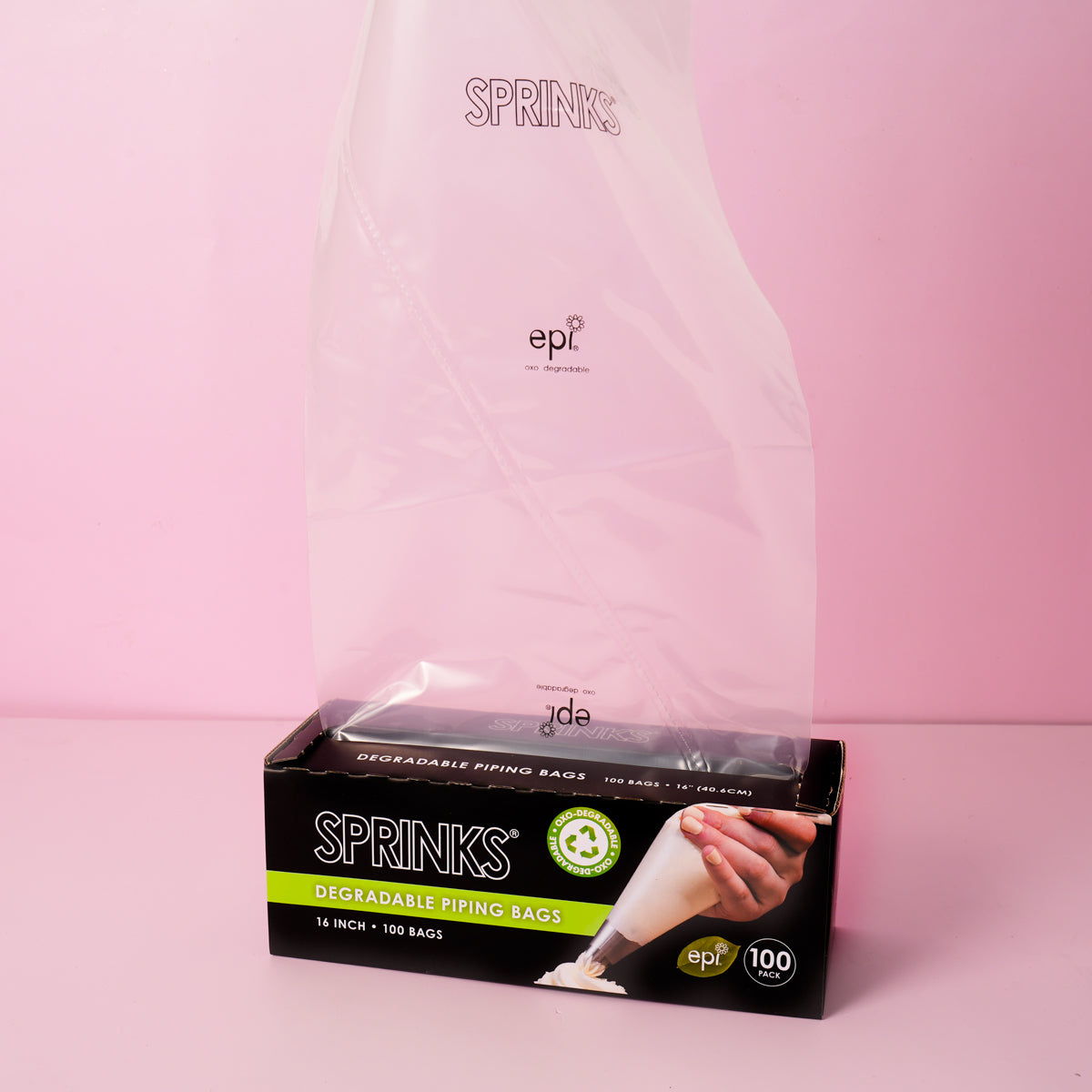 Sprinks Biodegradable Piping Bags 16in 100 Pack