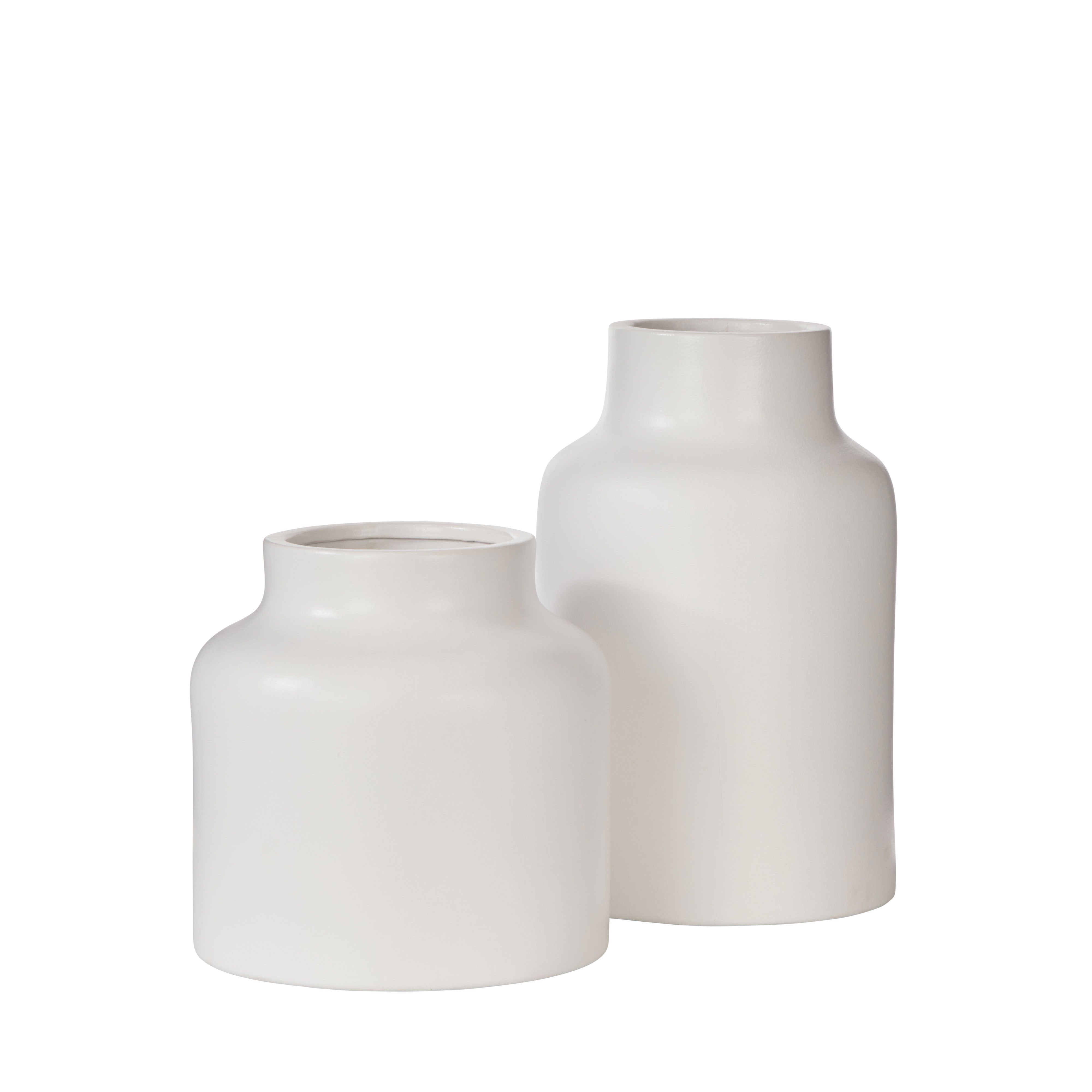 Rogue Oakley Vase White 20 x 19.5cm