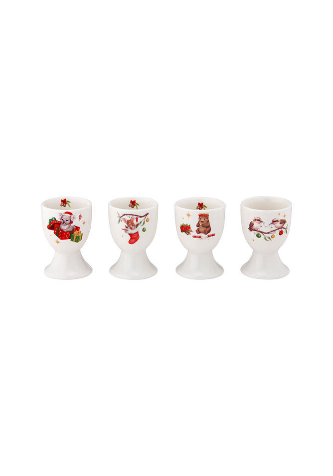 Ashdene Little Aussie Christmas Set Of 4 Egg Cup