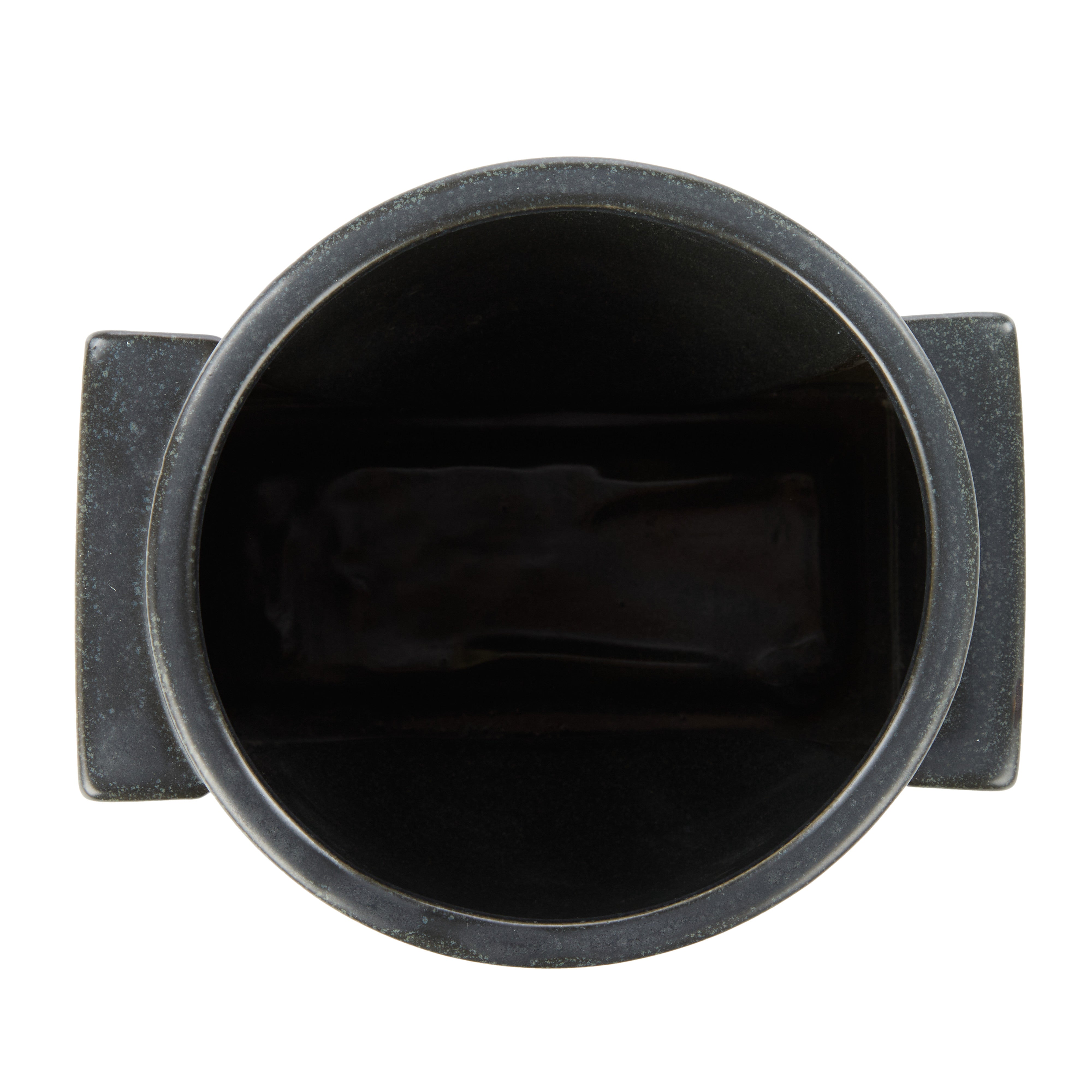 Amalfi Ponti Stoneware Planter Black