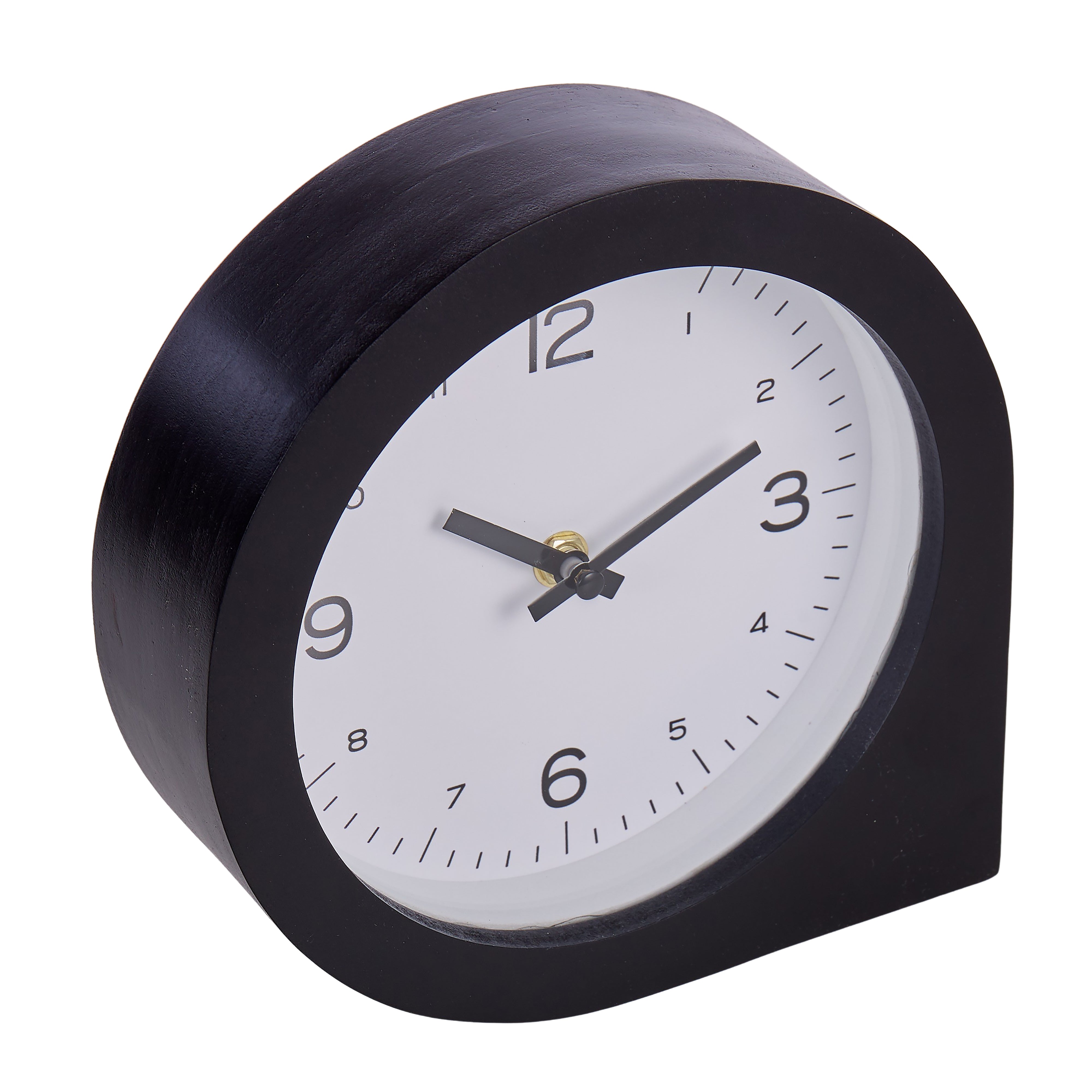Amalfi Kasai Wooden Table Clock Black