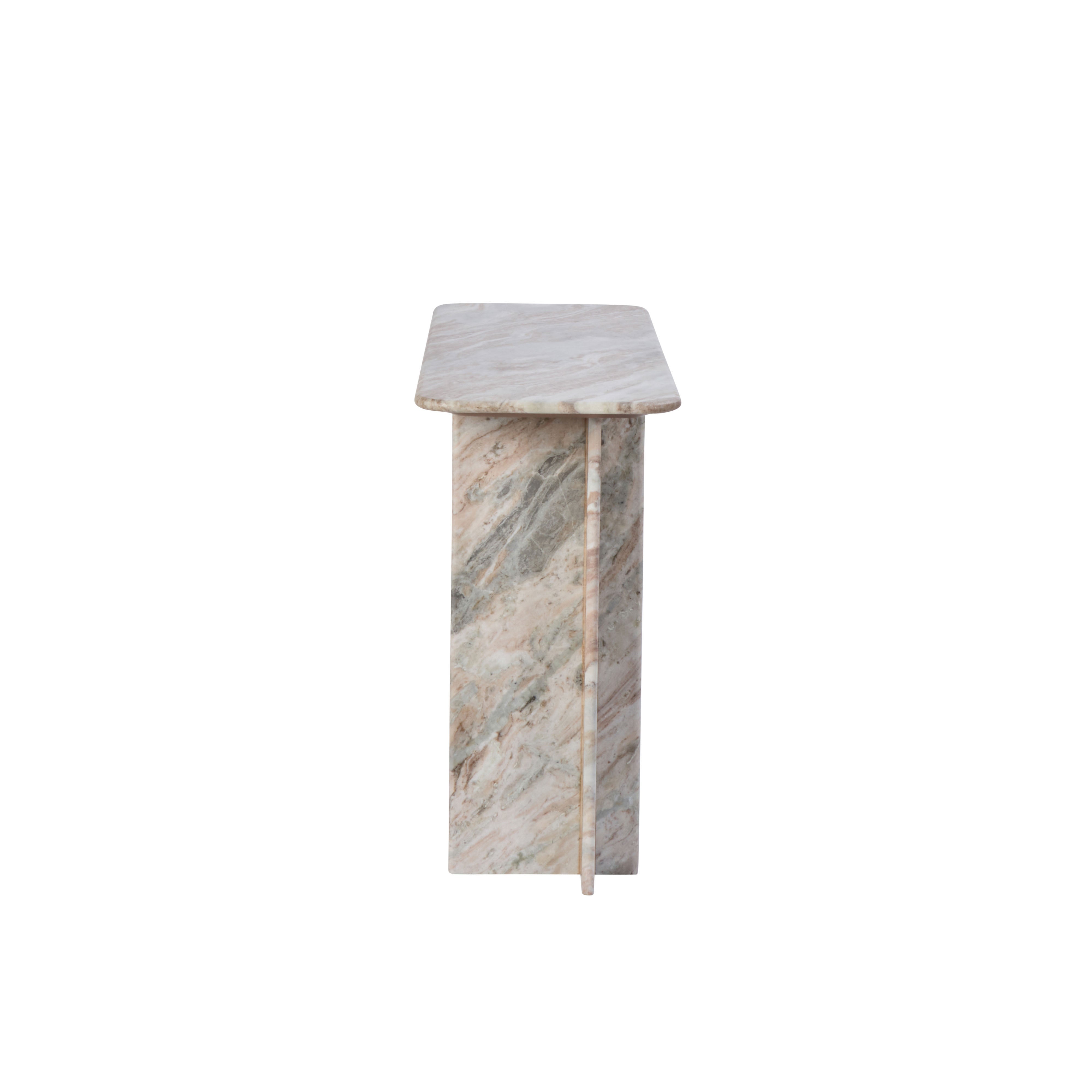 Amalfi Nalu Console Pink & Brown & White