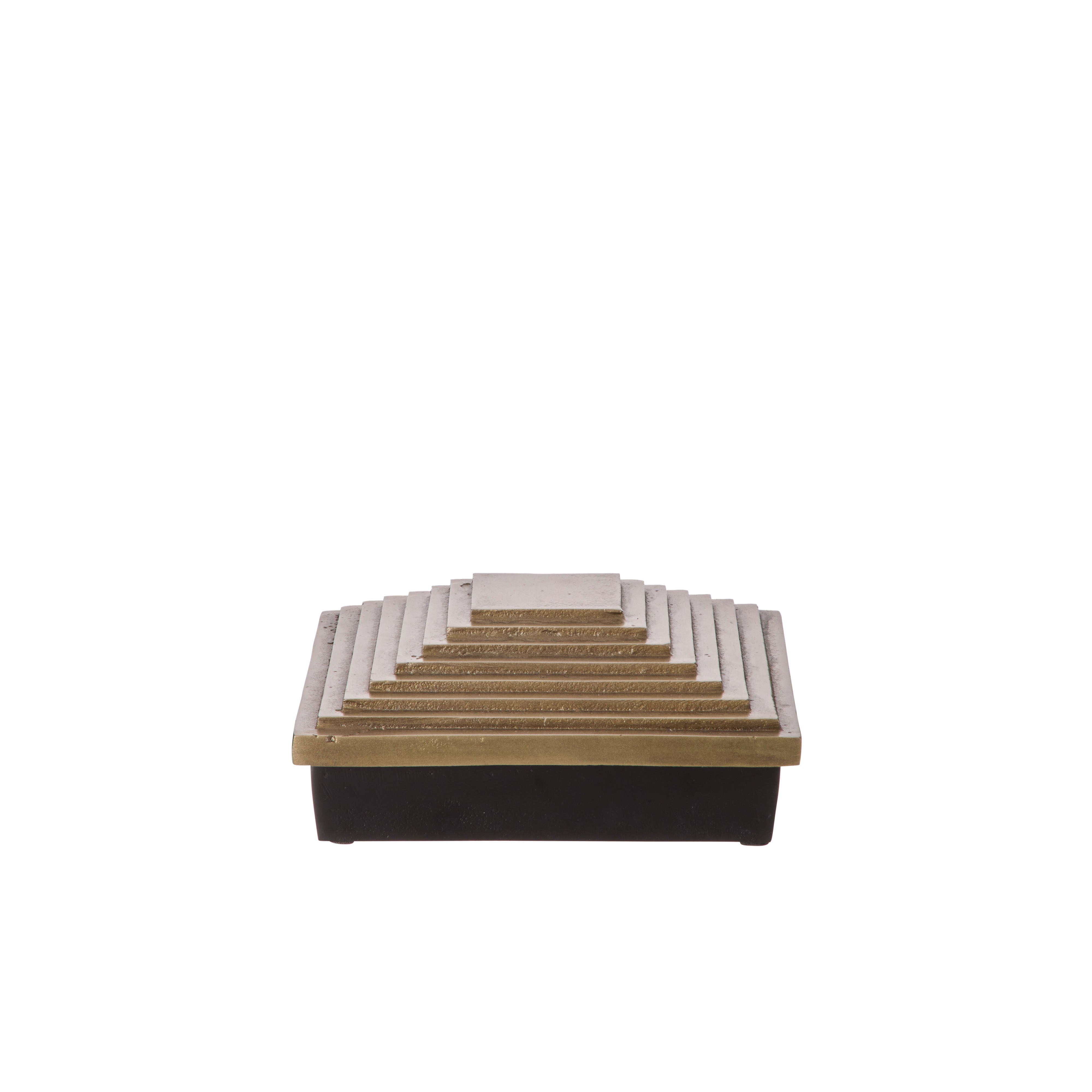Grand Designs Gradia Trinket Box Upper Gold Base Bronze