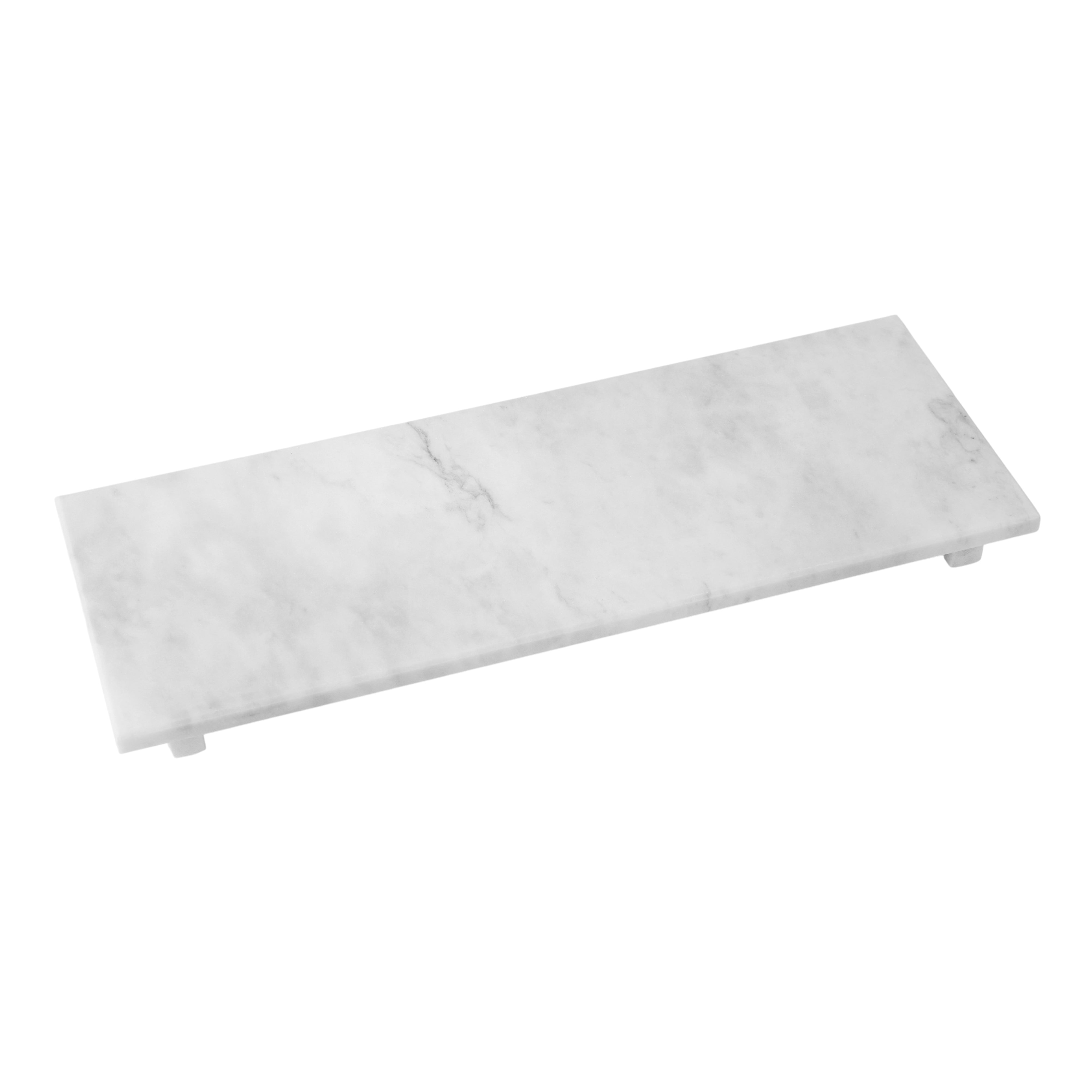 Davis & Waddell Nuvolo Marble Serving Board White