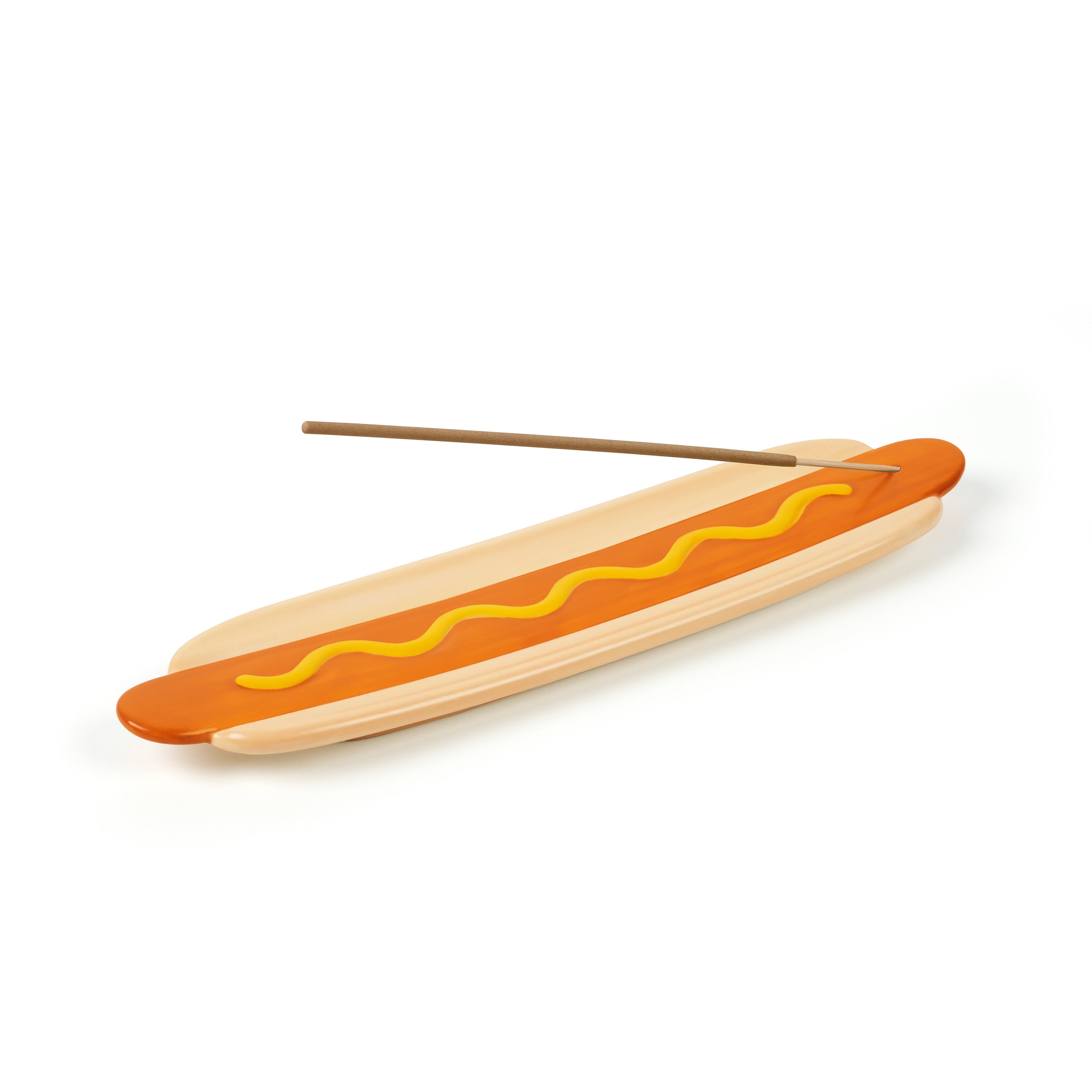 Fred Frank Incense Hot Dog Incense Holder Orange