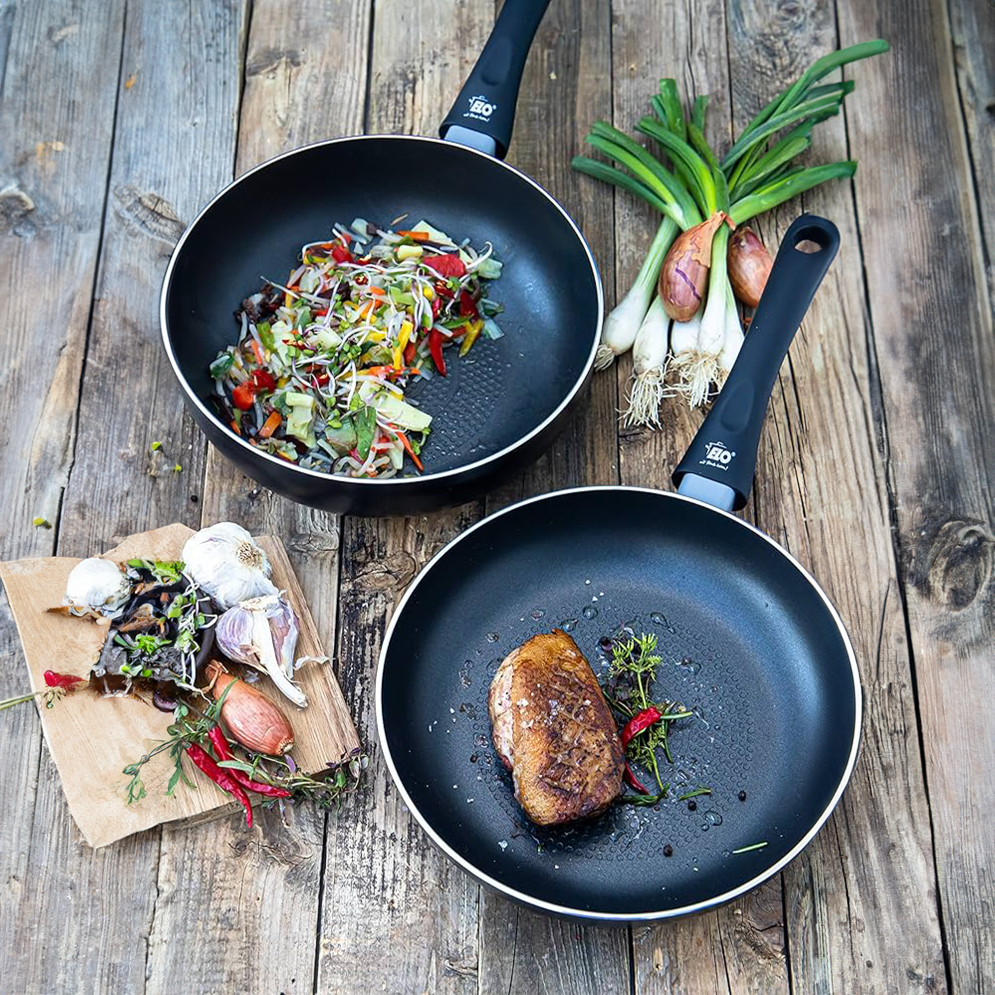 Elo Save+ Forged Aluminium Frypan with Protector Duo